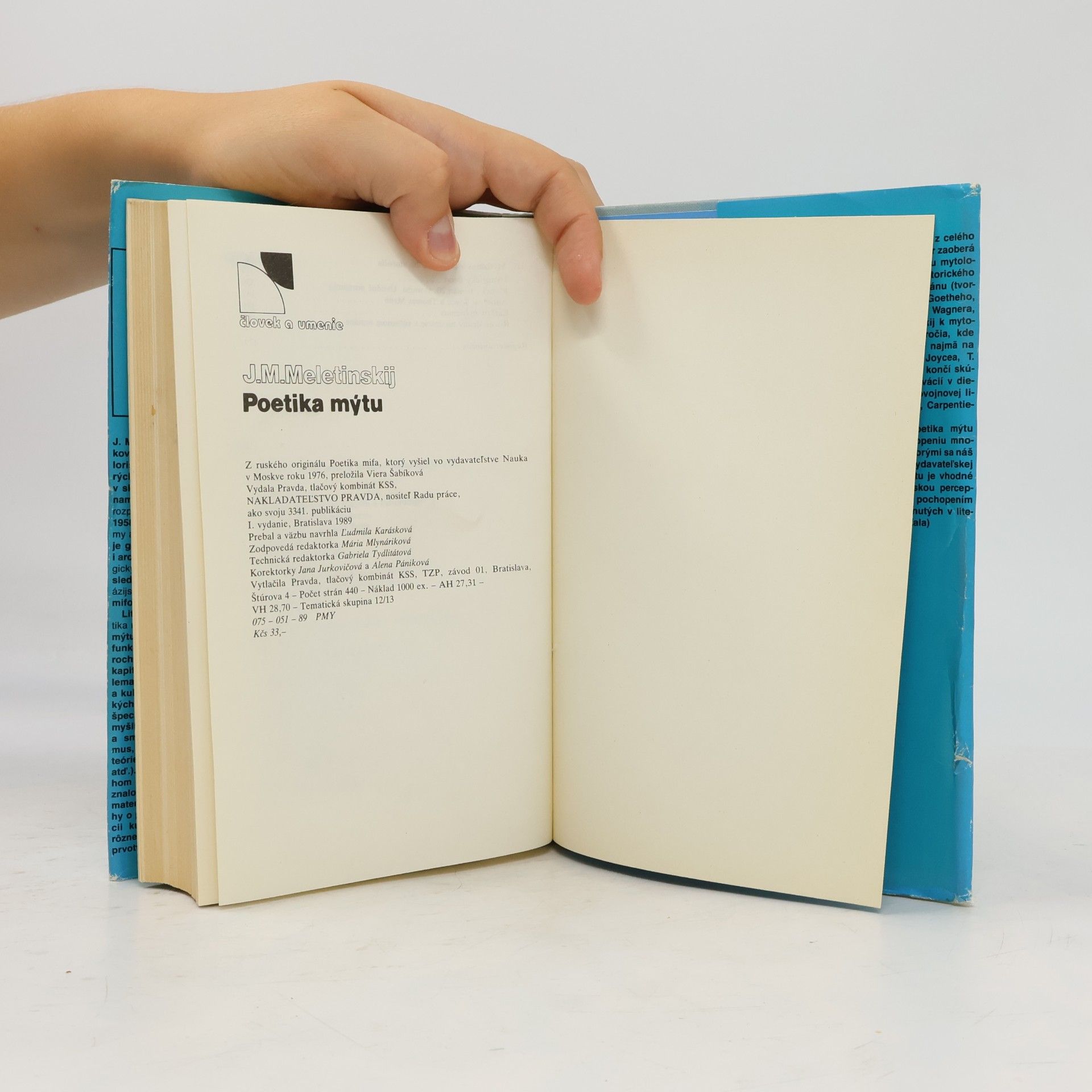 Jeleazar Mojsejevič Meletinskij Poetika mýtu