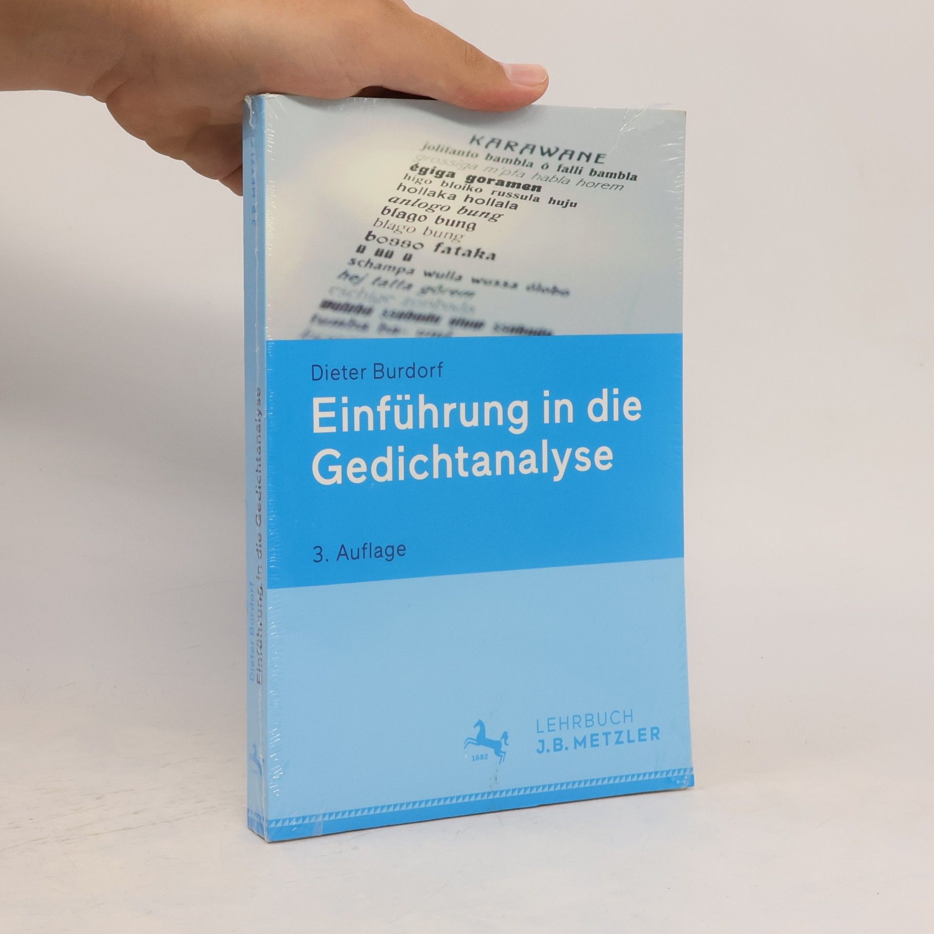 Dieter Burdorf Einführung in die Gedichtanalyse