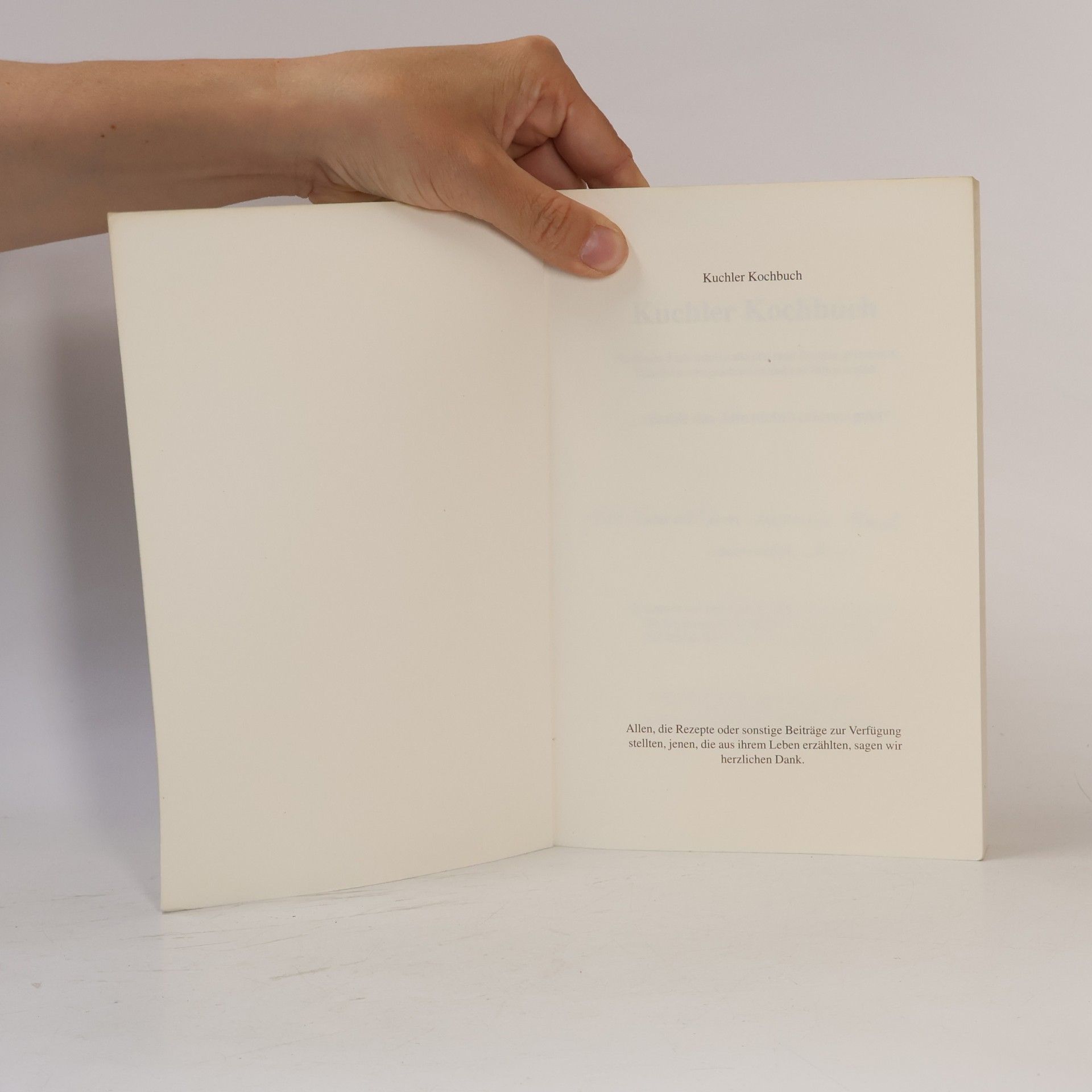 Various authors Kuchler Kochbuch zusammengestellt mit alten und neuen Rezepten