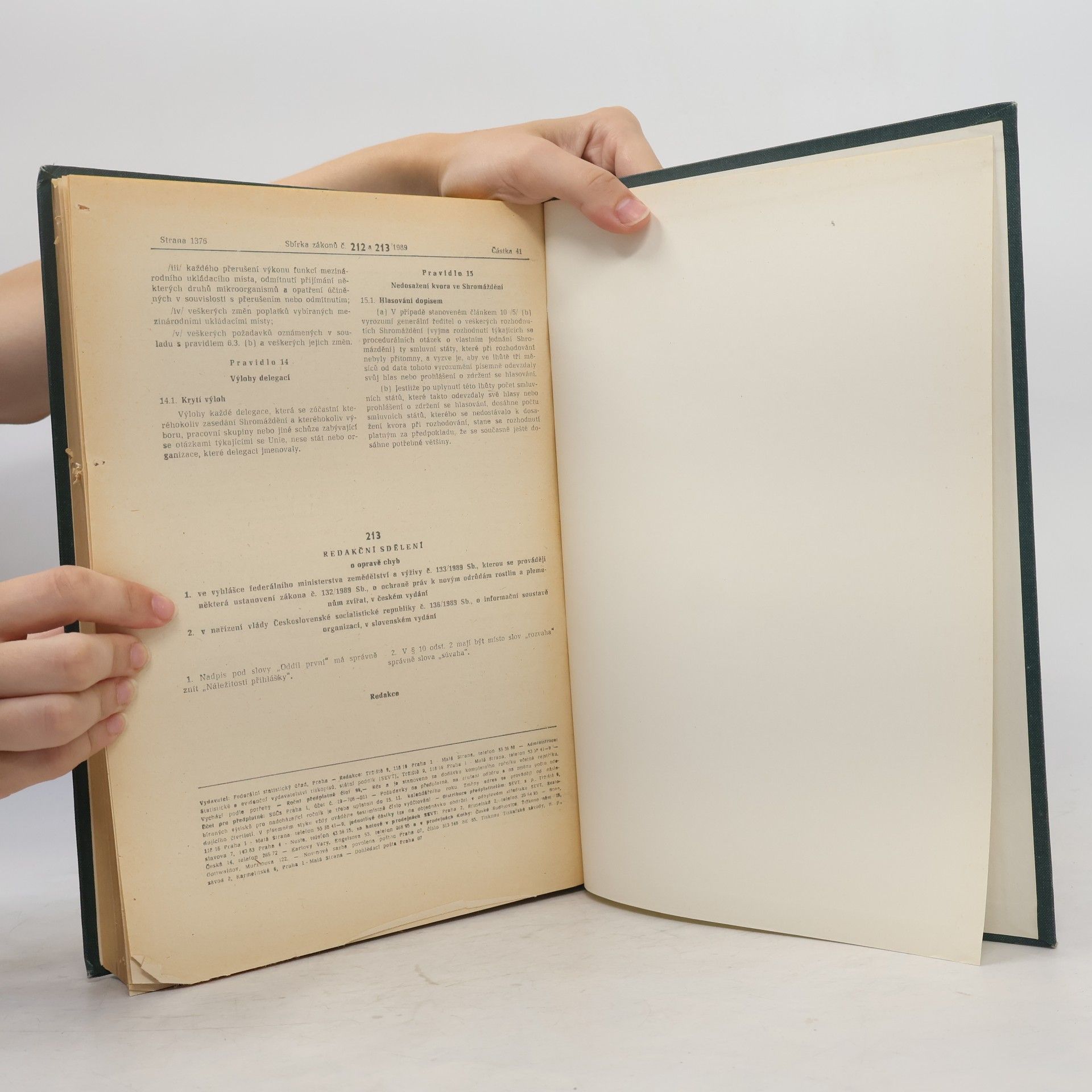 Autorenkollektiv Sbírka zákonů ČSSR 1989 II.