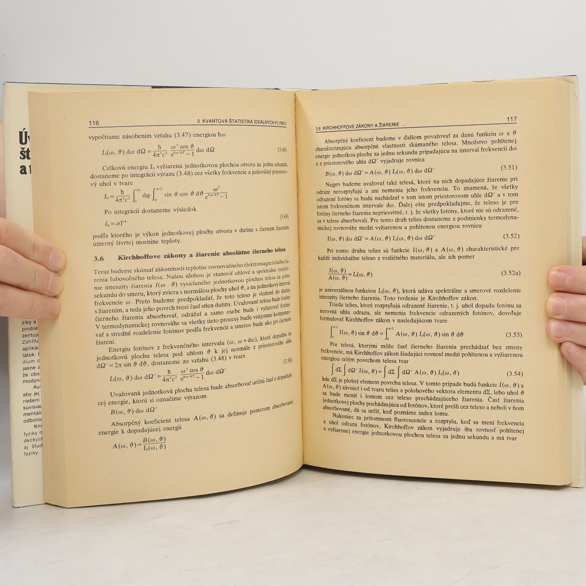 František Čulík Úvod do štatistickej fyziky a termodynamiky: Vysokoškolská učebnica pre poslucháčov matematicko-fyzikálnych a prírodovedeckých fakúlt vysokých škôl