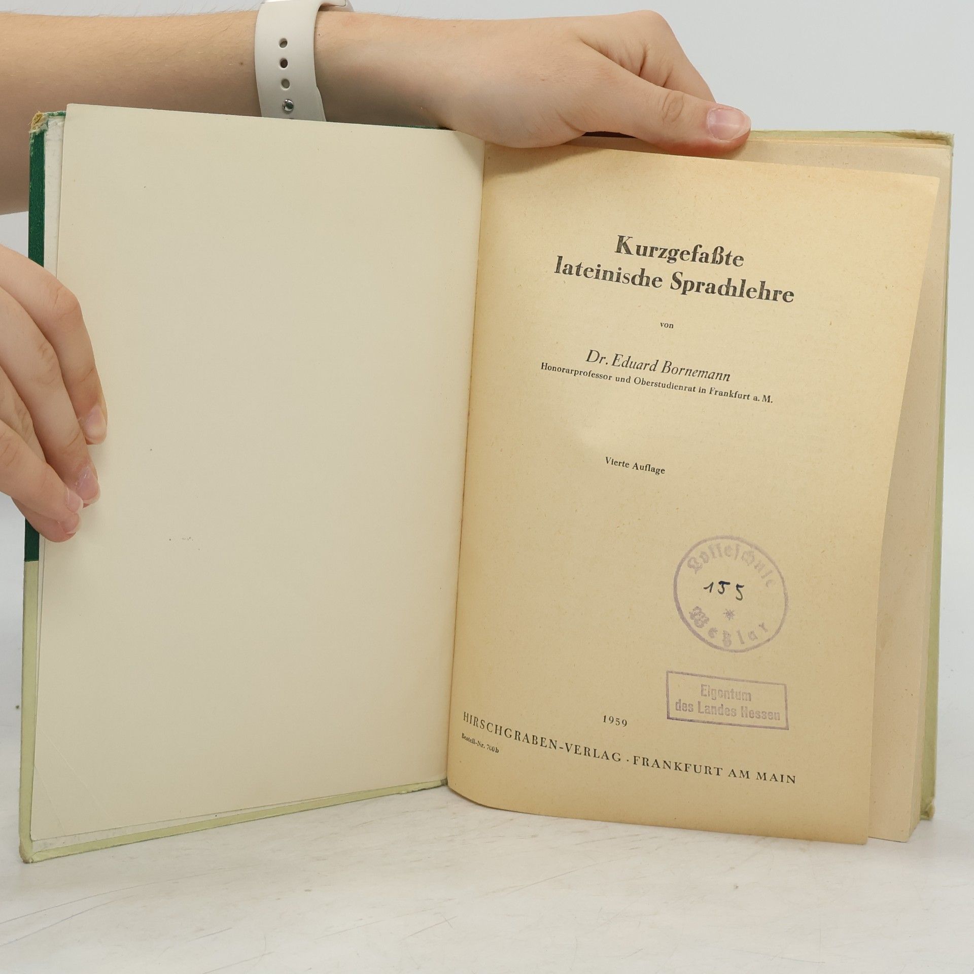 Eduard Bornemann Kurzgefaßte lateinische Sprachlehre