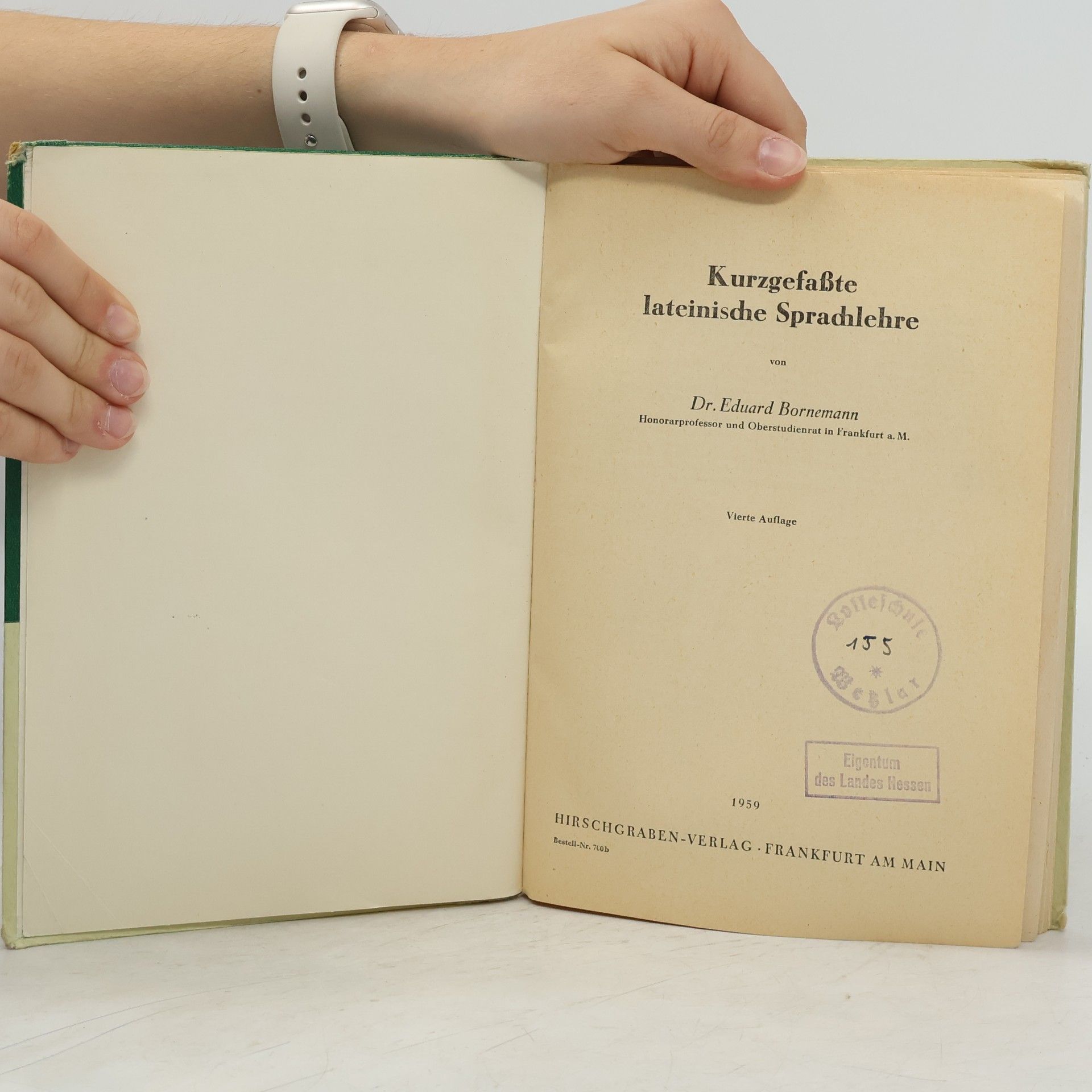 Eduard Bornemann Kurzgefaßte lateinische Sprachlehre