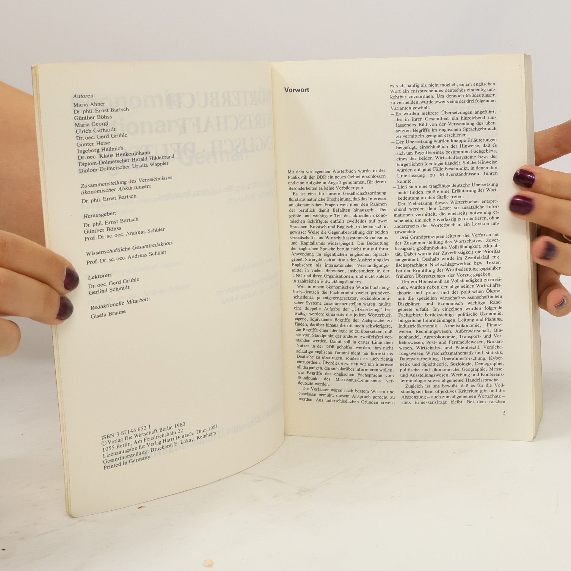 Andreas Schüler Wörterbuch Wirtschaft Englisch-Deutsch