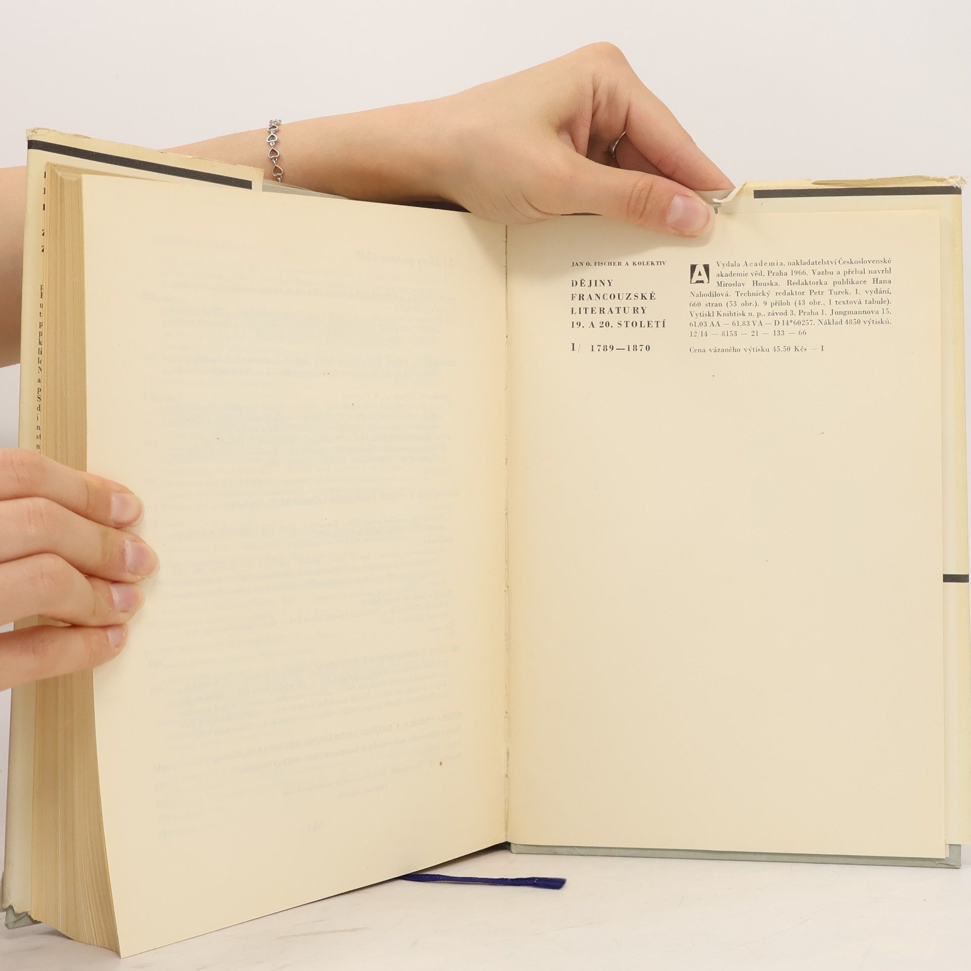 Jan Otokar Fischer Dějiny francouzské literatury 19. a 20. stol. 1