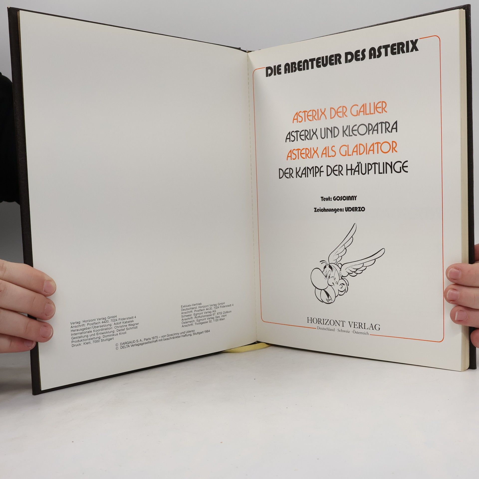 René Goscinny Die Abenteuer des Asterix. Asterix der Gallier. Asterix und Kleopatra. Asterix als Gladiator. Der Kampf der Häuptlinge