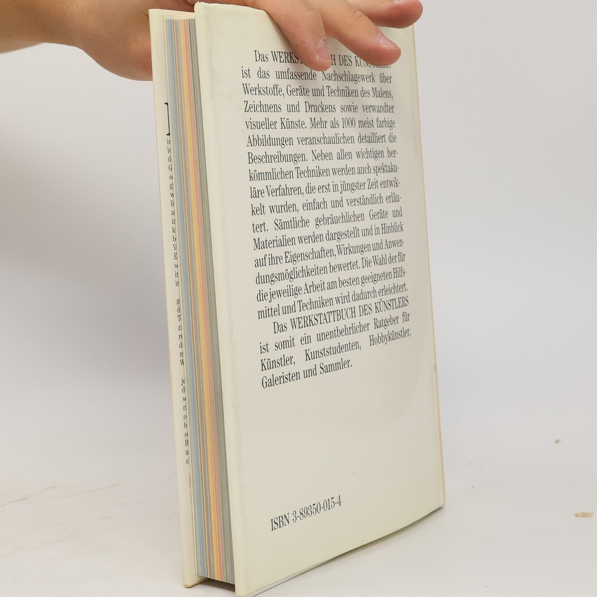 Various authors Werkstattbuch des Künstlers