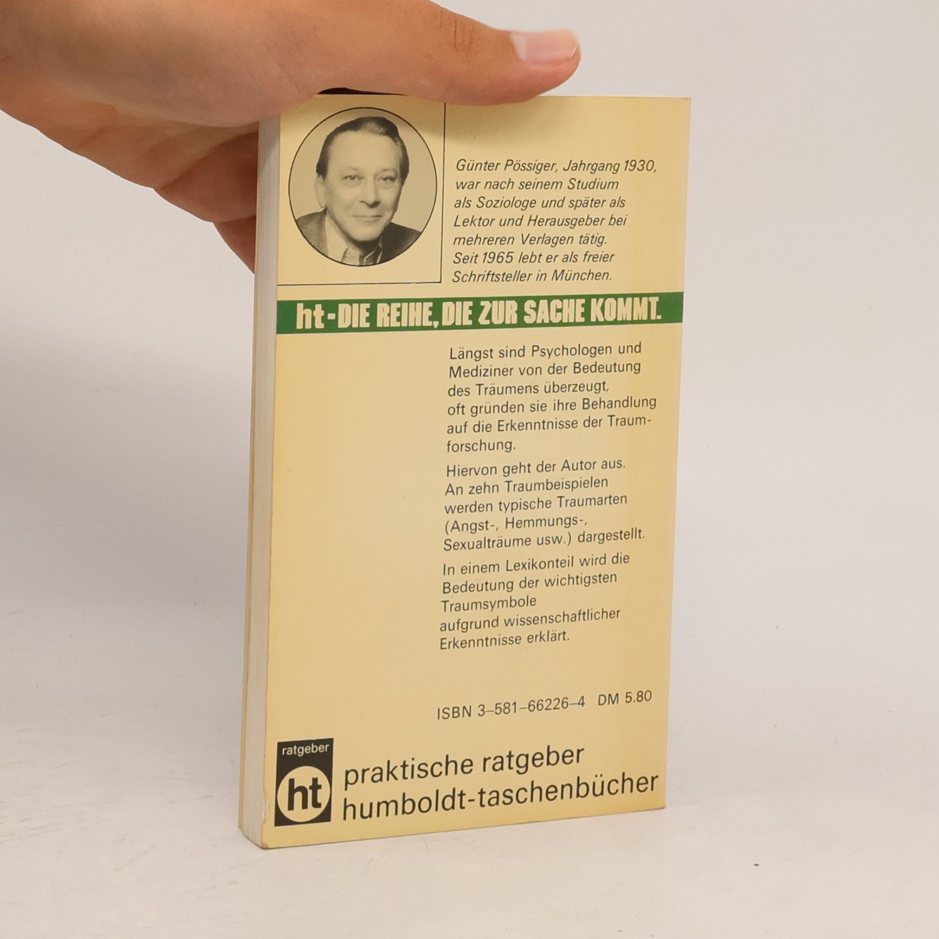 Günter Pössiger Traumbuch
