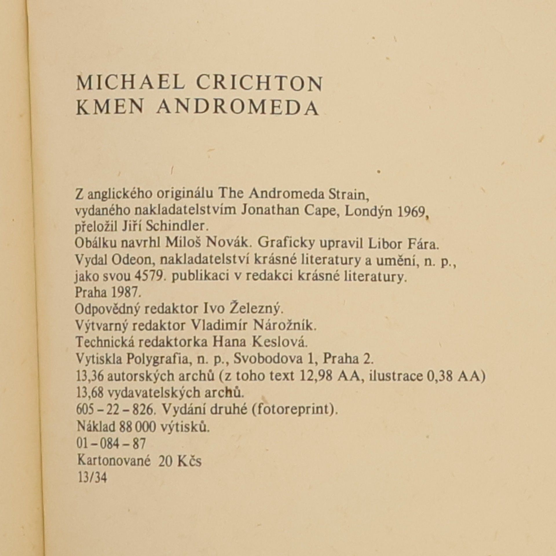 Michael Crichton Kmen Andromeda