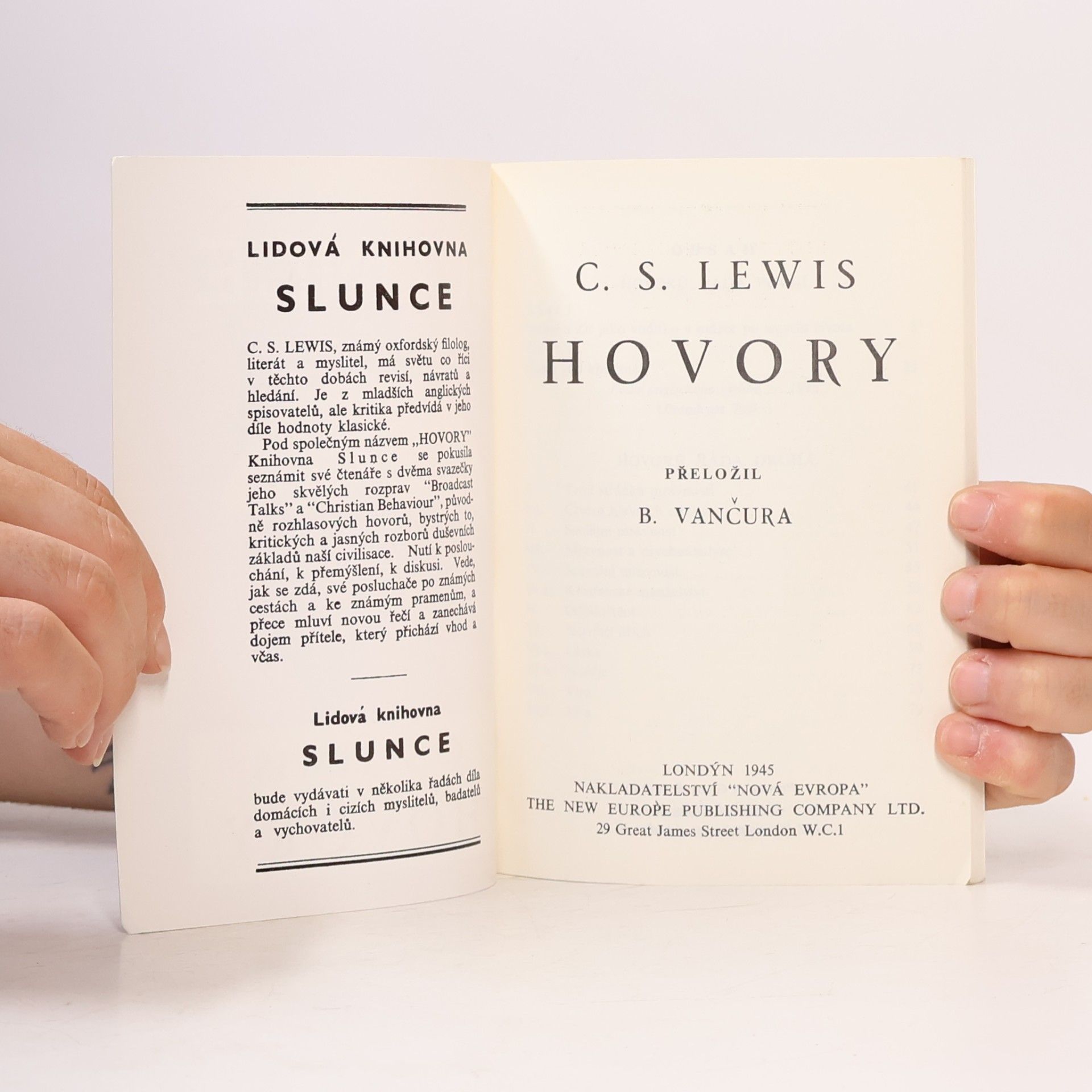C. S. Lewis Hovory