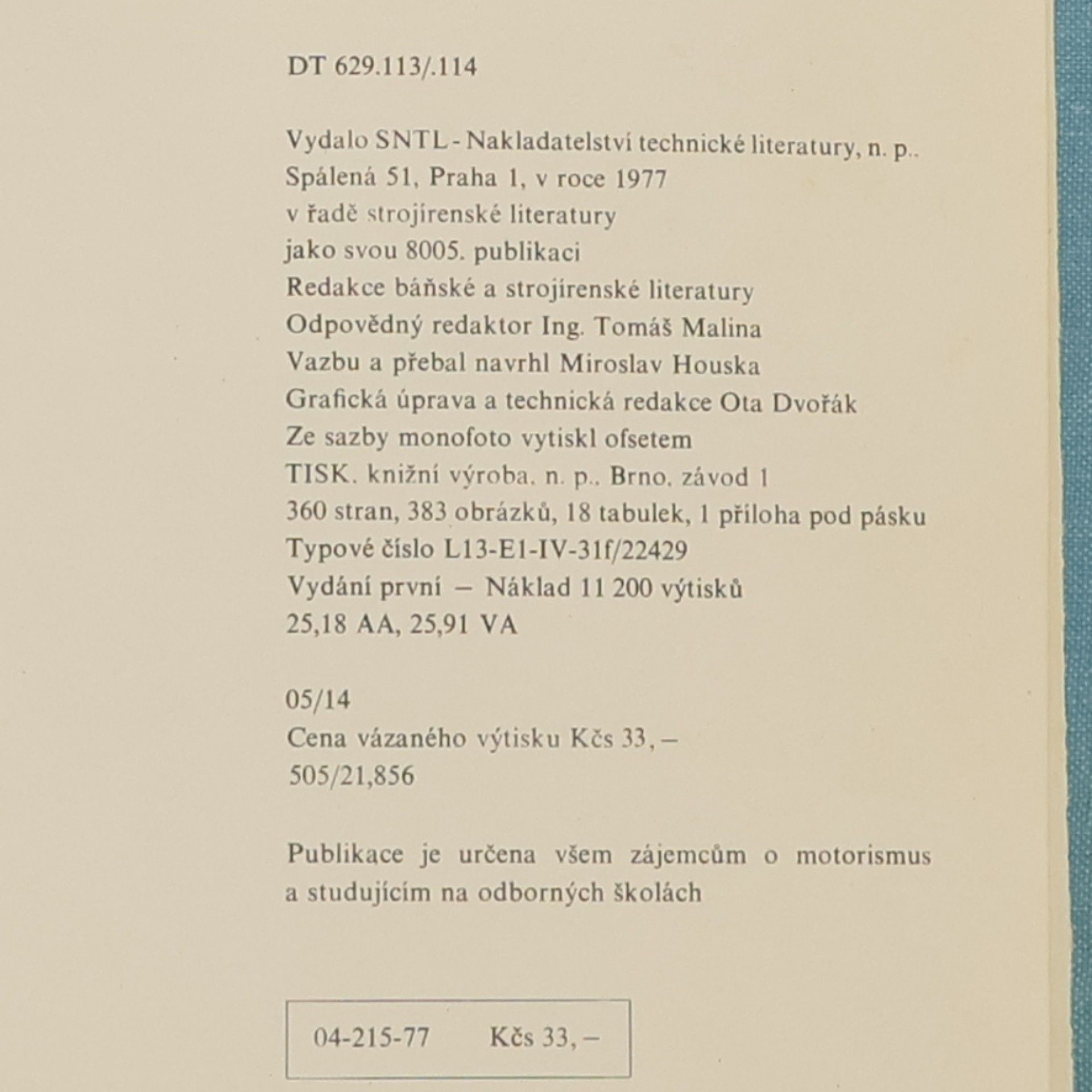 Julius Mackerle Automobil dneška a zítřka