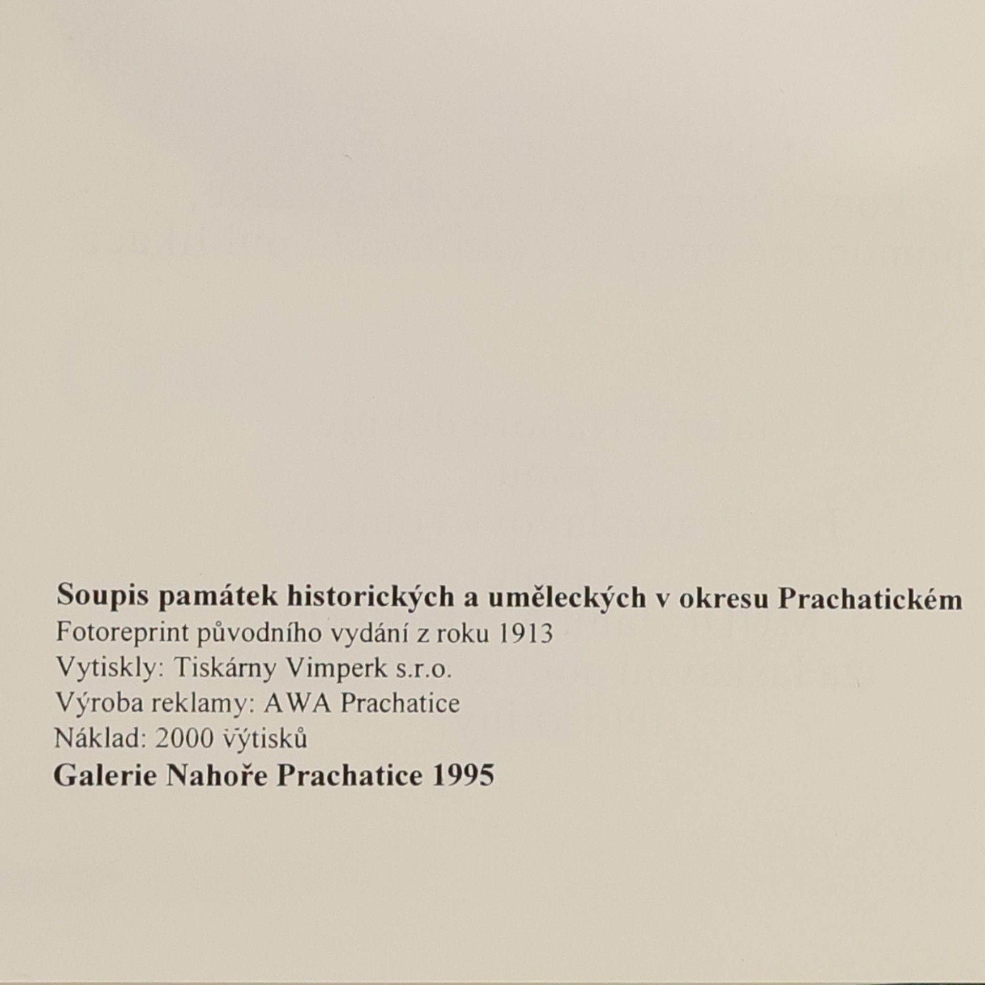 F. Mareš Soupis památek historických a uměleckých v království Českém