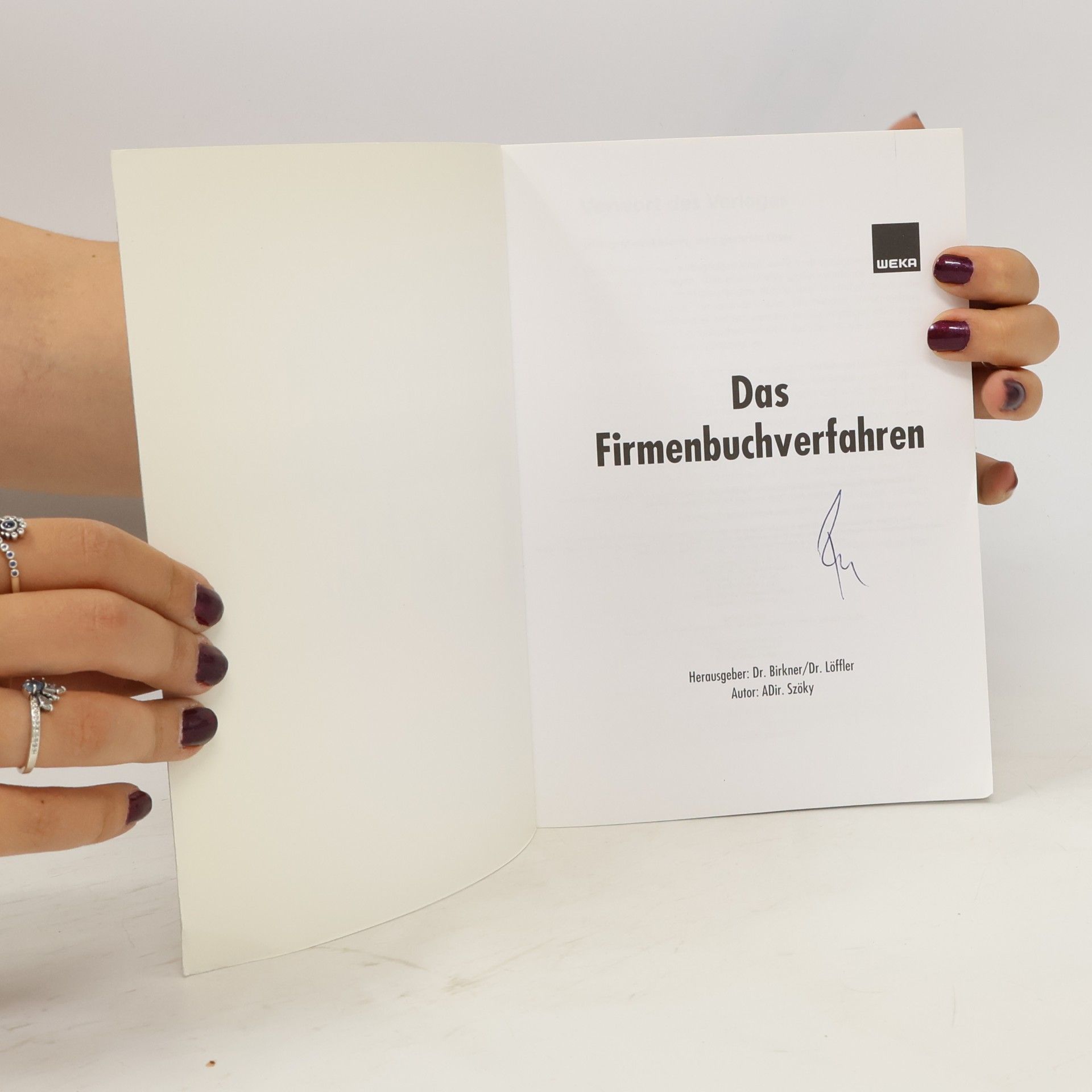 Dr. Birkner Das Firmenbuchverfahren