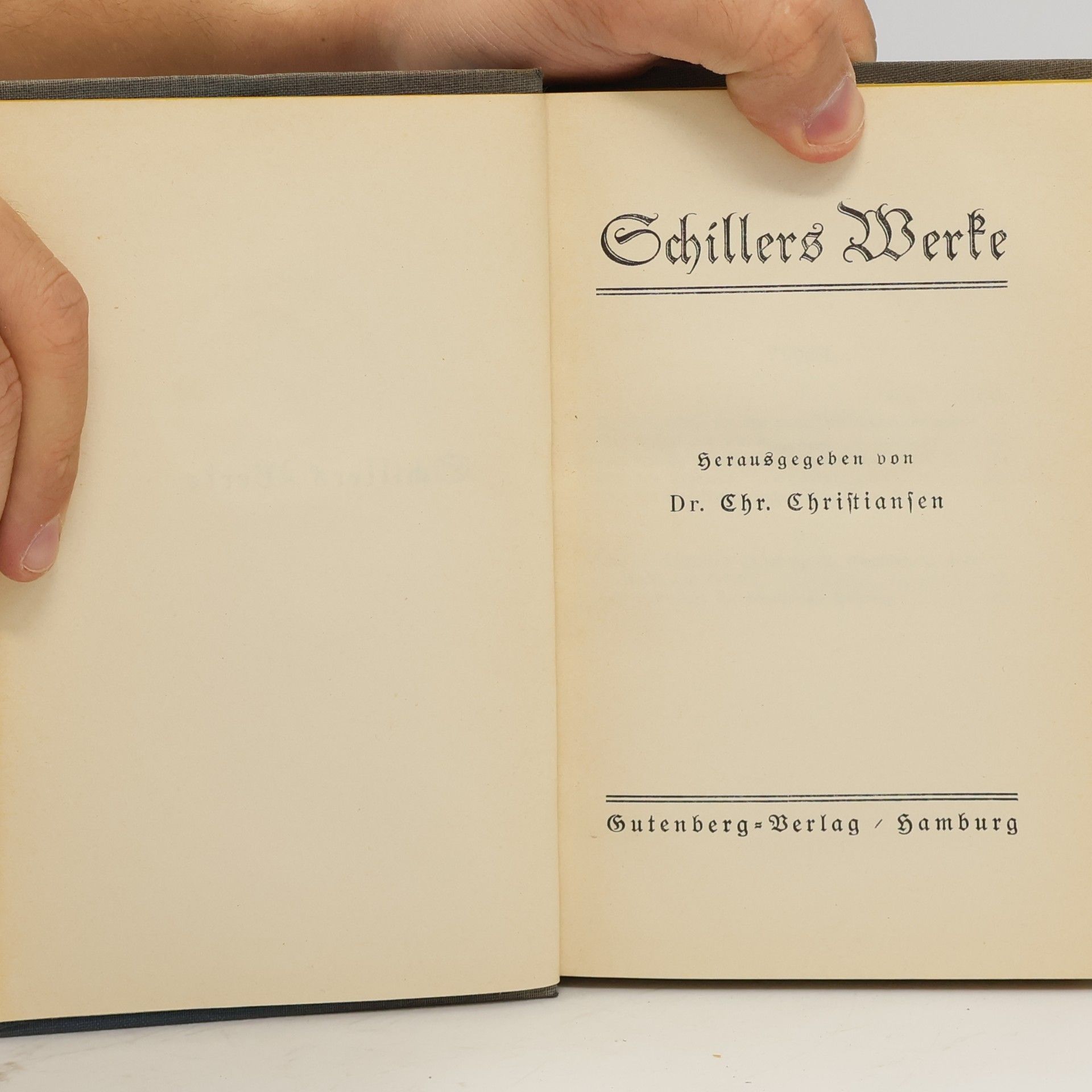 Dr. Chr. Christiansen Schillers Werke