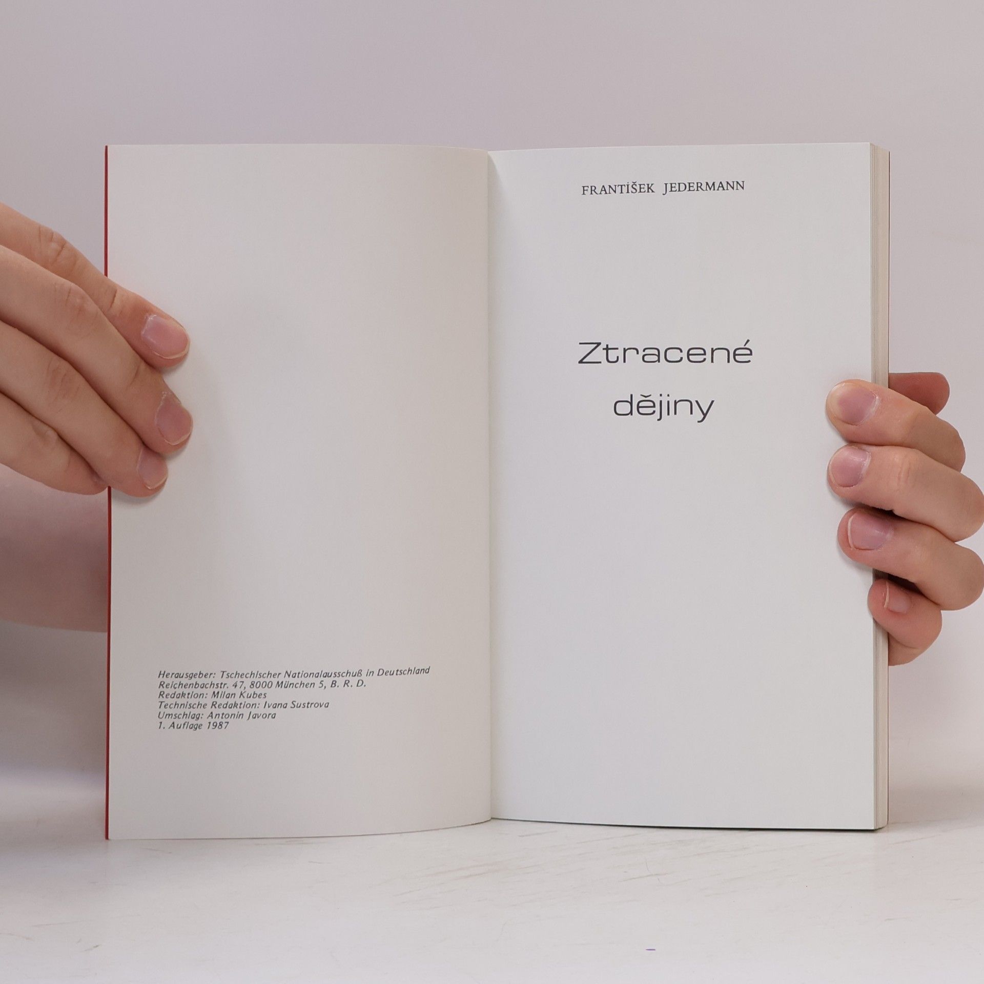 František Jadermann Ztracené dějiny