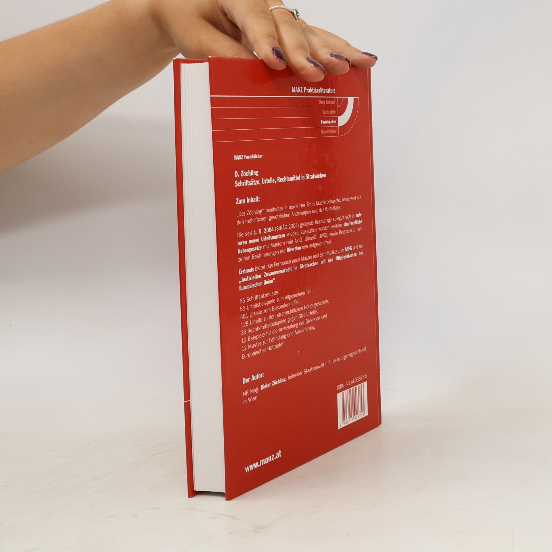 Dieter Zöchling Schriftsätze, Urteile, Rechtsmittel in Strafsachen