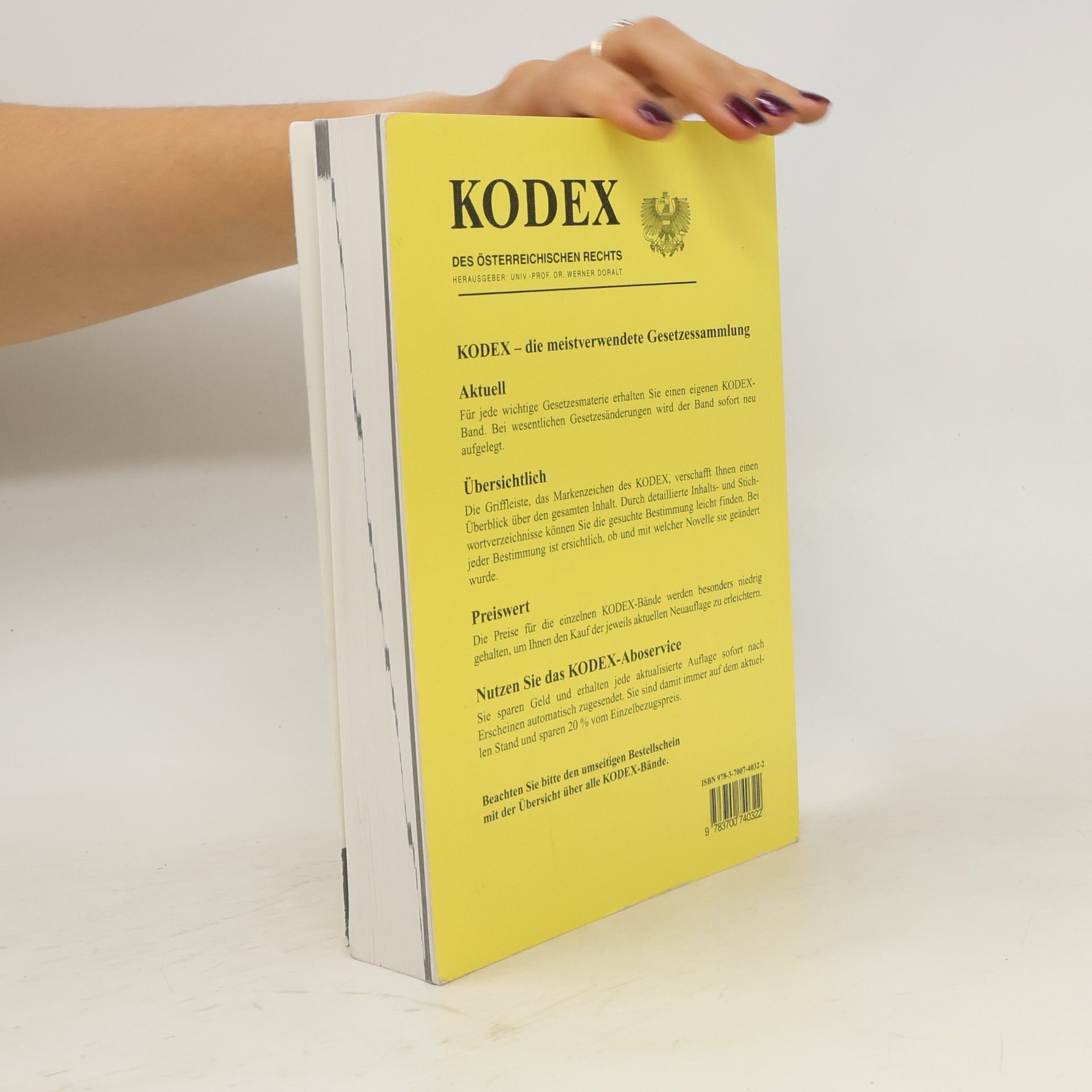 Franz Mohr Kodex des österreichischen Rechts: Bürgerliches Recht