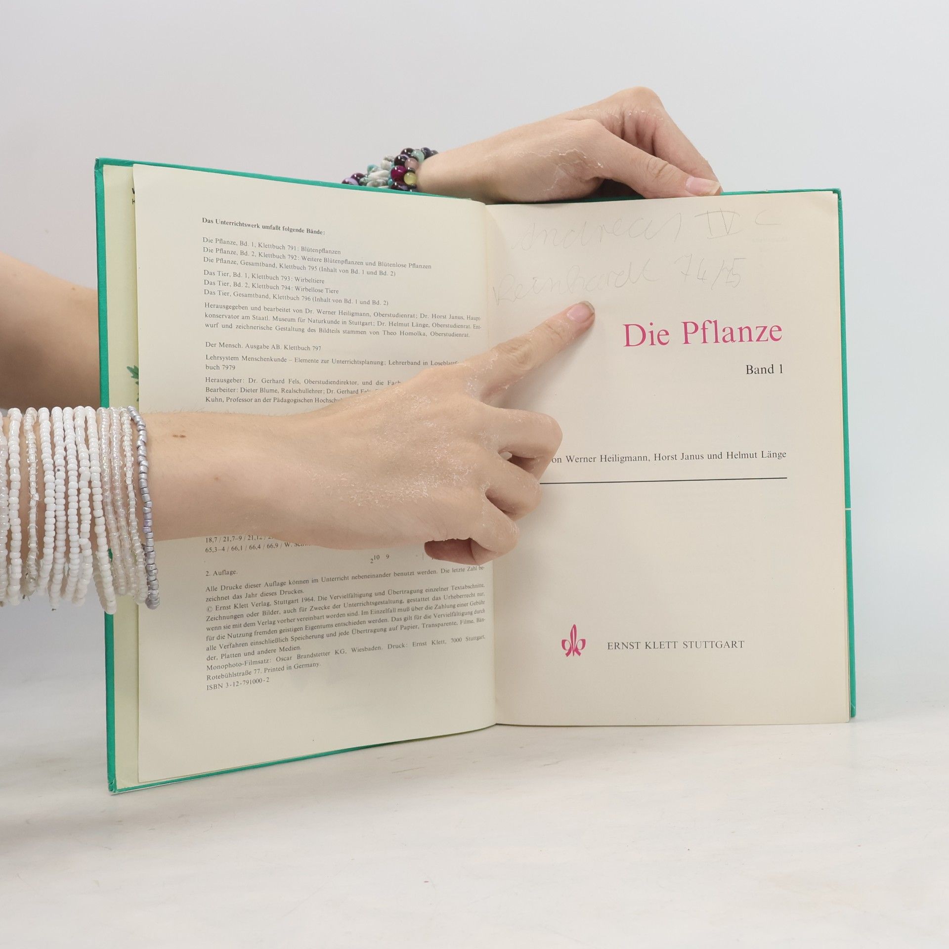 Helmut Lange Die Pflanze, Band 1