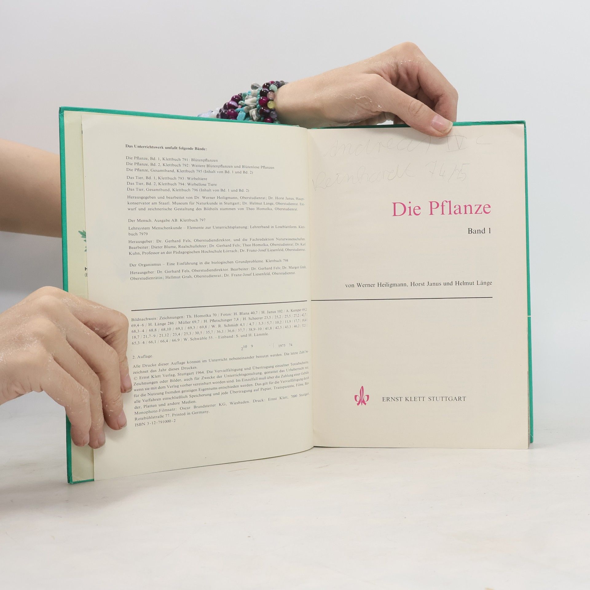 Helmut Lange Die Pflanze, Band 1