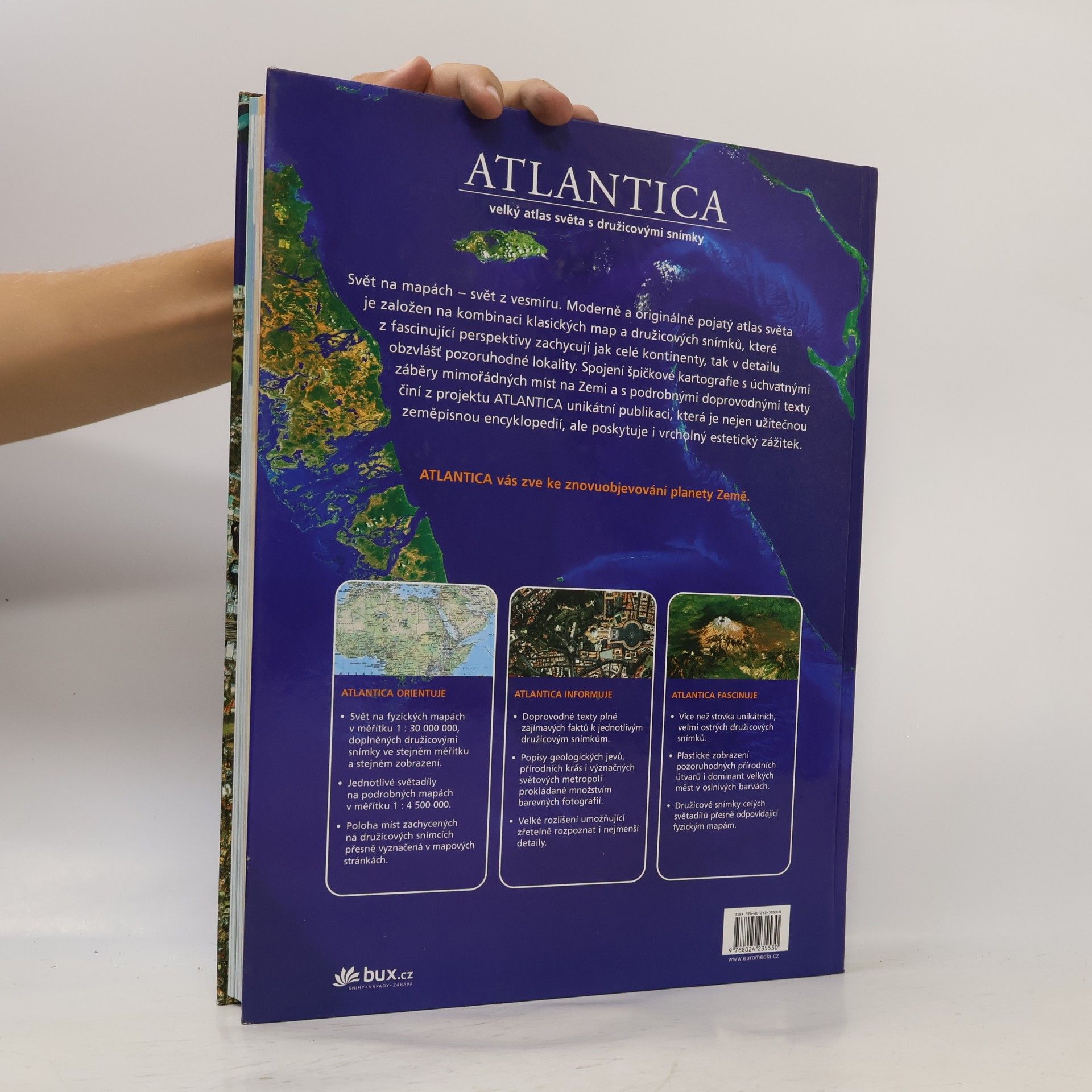 Irmgard Sigg Atlantica: Velký atlas světa s družicovými snímky