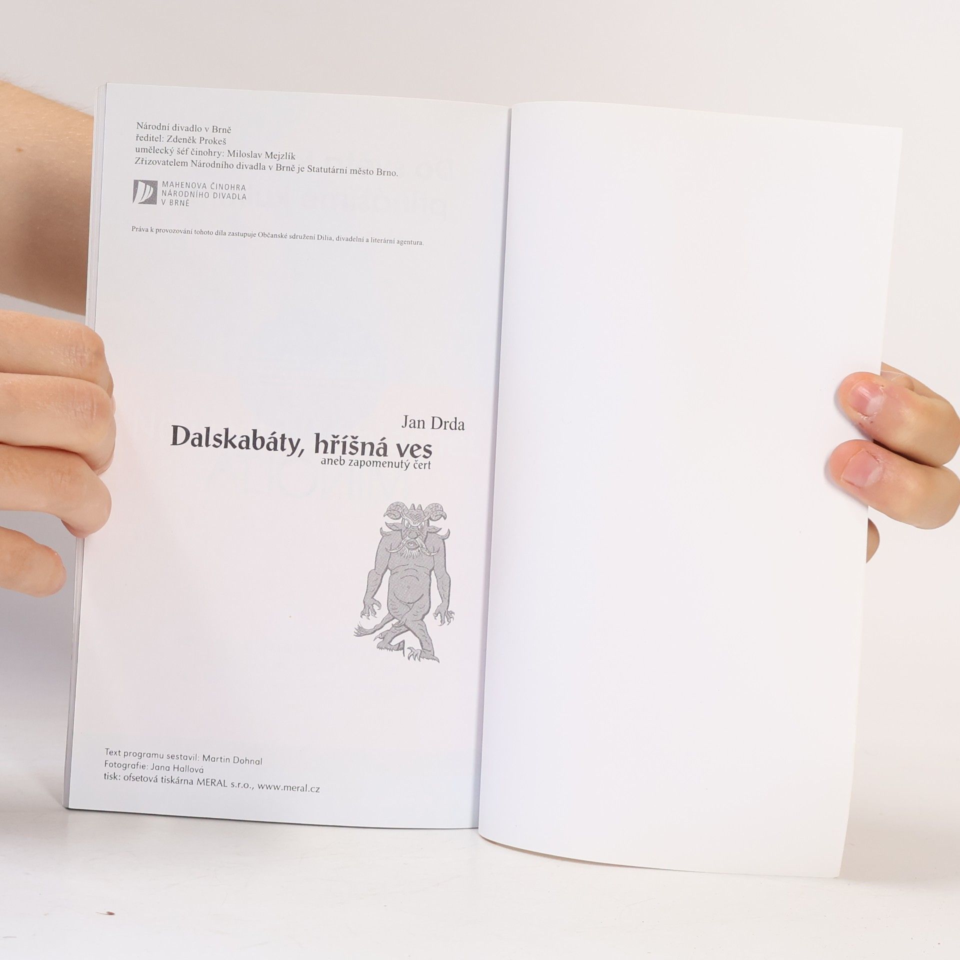 Jan Drda Dalskabáty, hříšná ves aneb zapomenutý čert