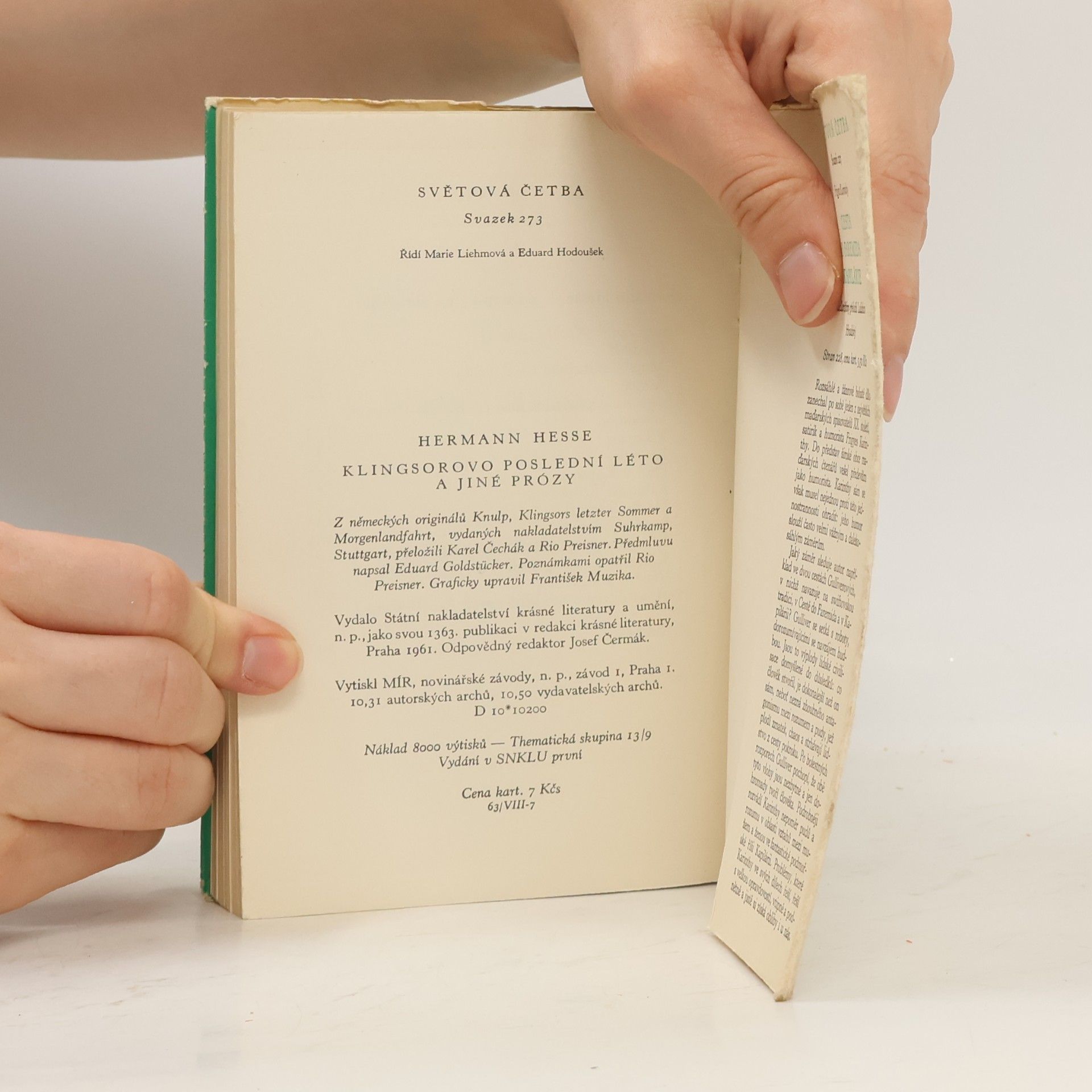 Hermann Hesse Klingsorovo poslední léto a jiné prózy