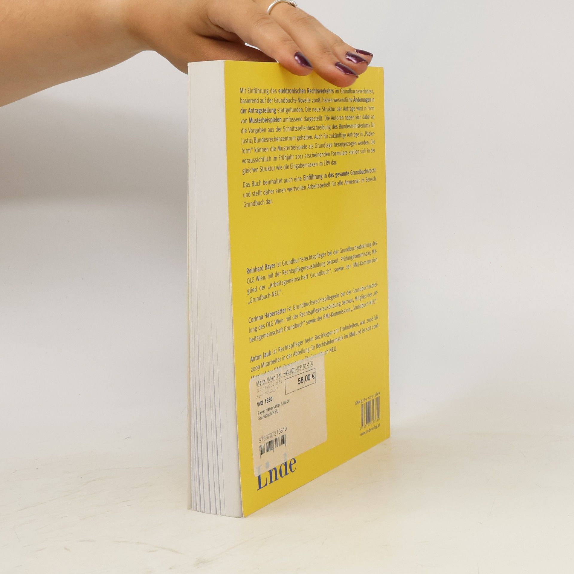 Reinhard Bayer Grundbuch NEU