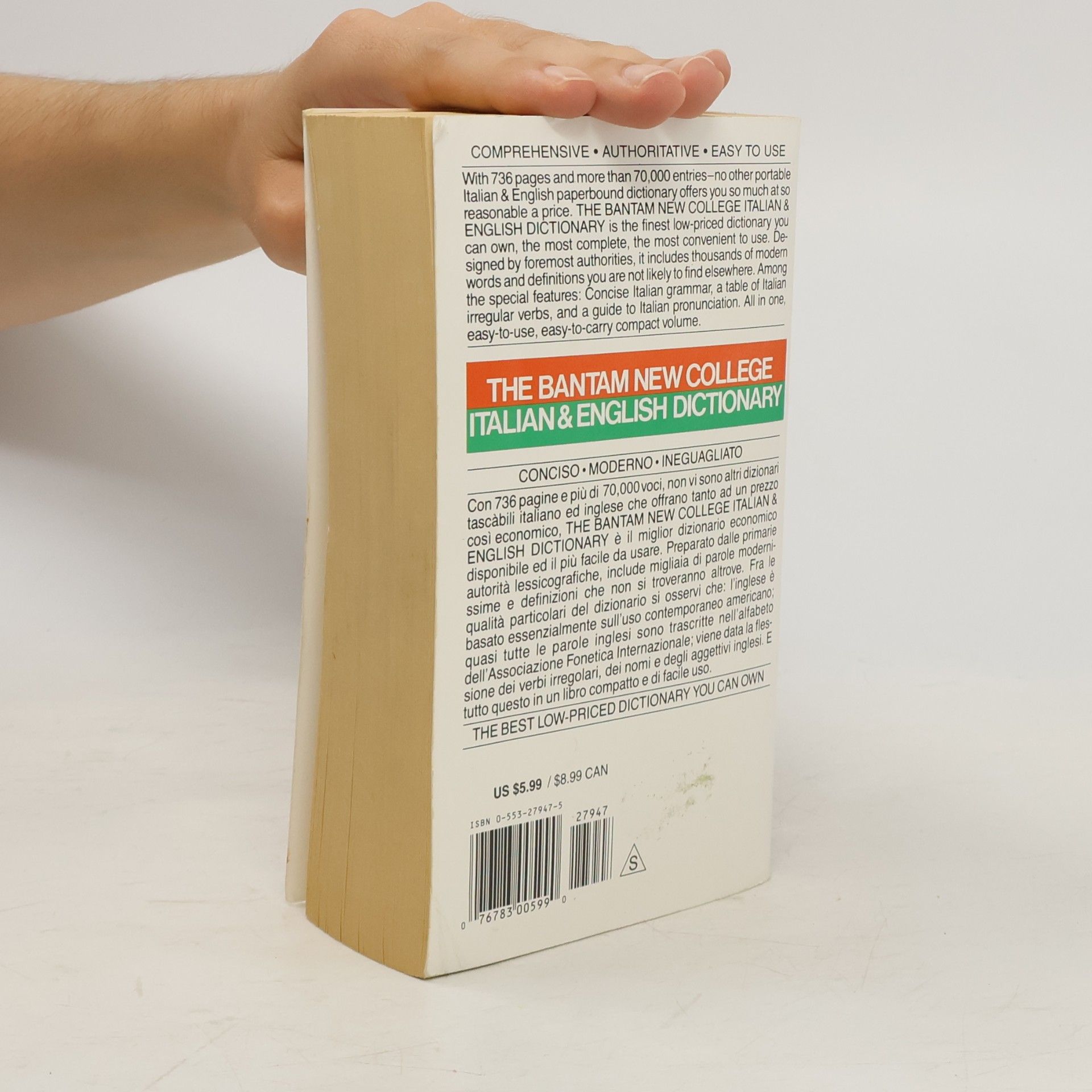 Robert C. Melzi The Bantam New College Italian & English Dictionary