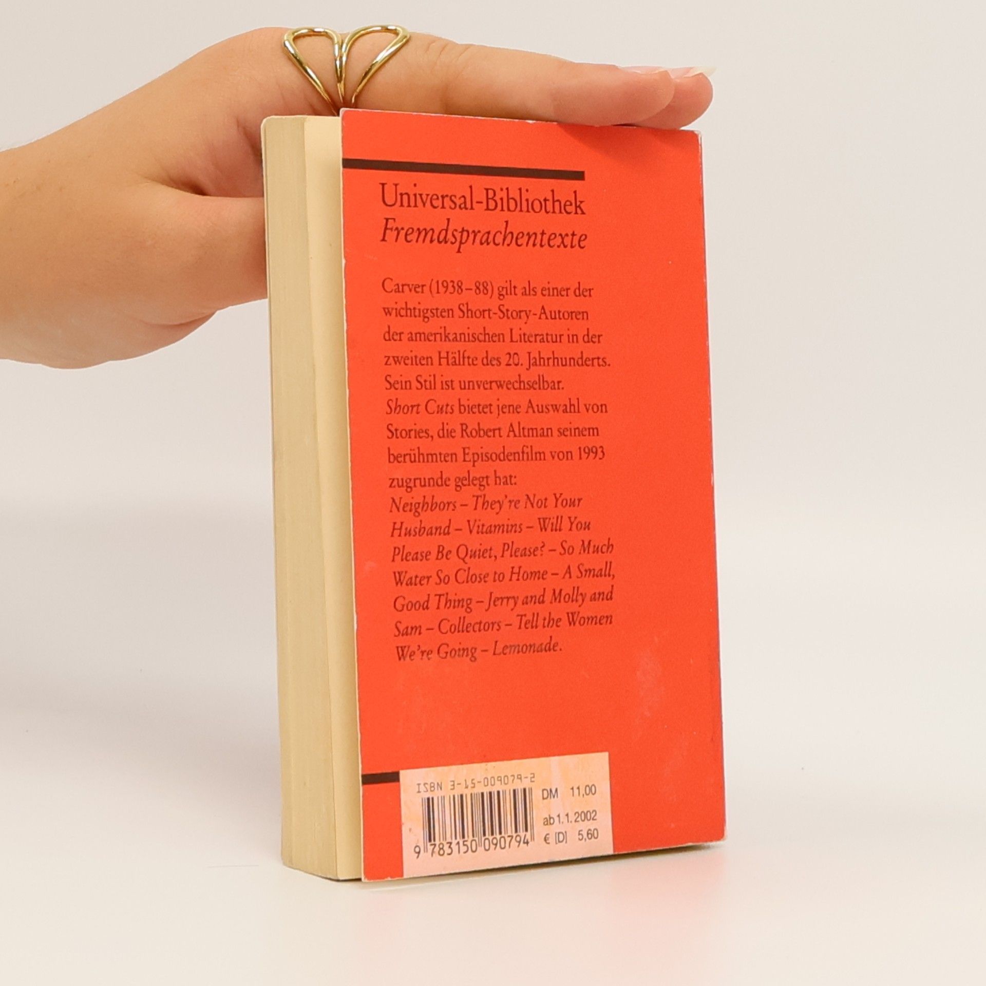 Raymond Carver Short cuts