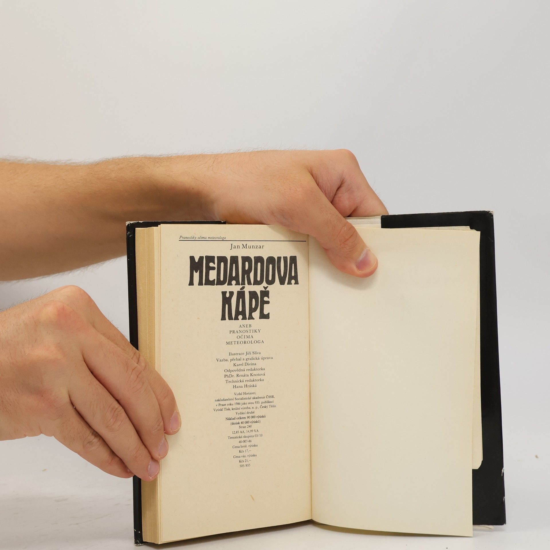 Jan Munzar Medardova kápě aneb Pranostiky očima meteorologa