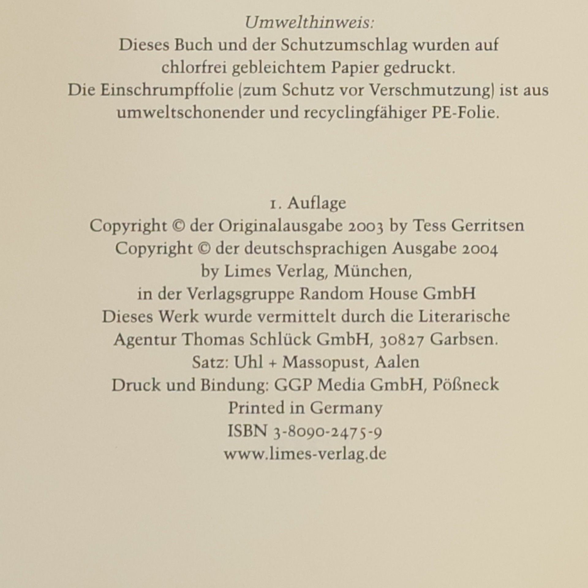Tess Gerritsen Todsünde
