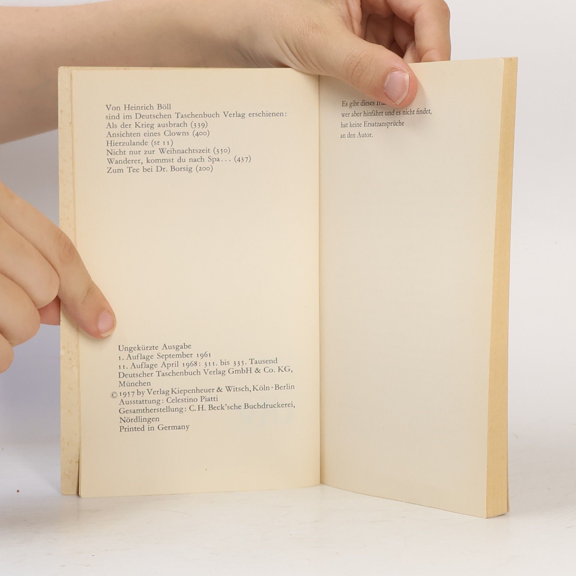 Heinrich Böll Irisches Tagebuch