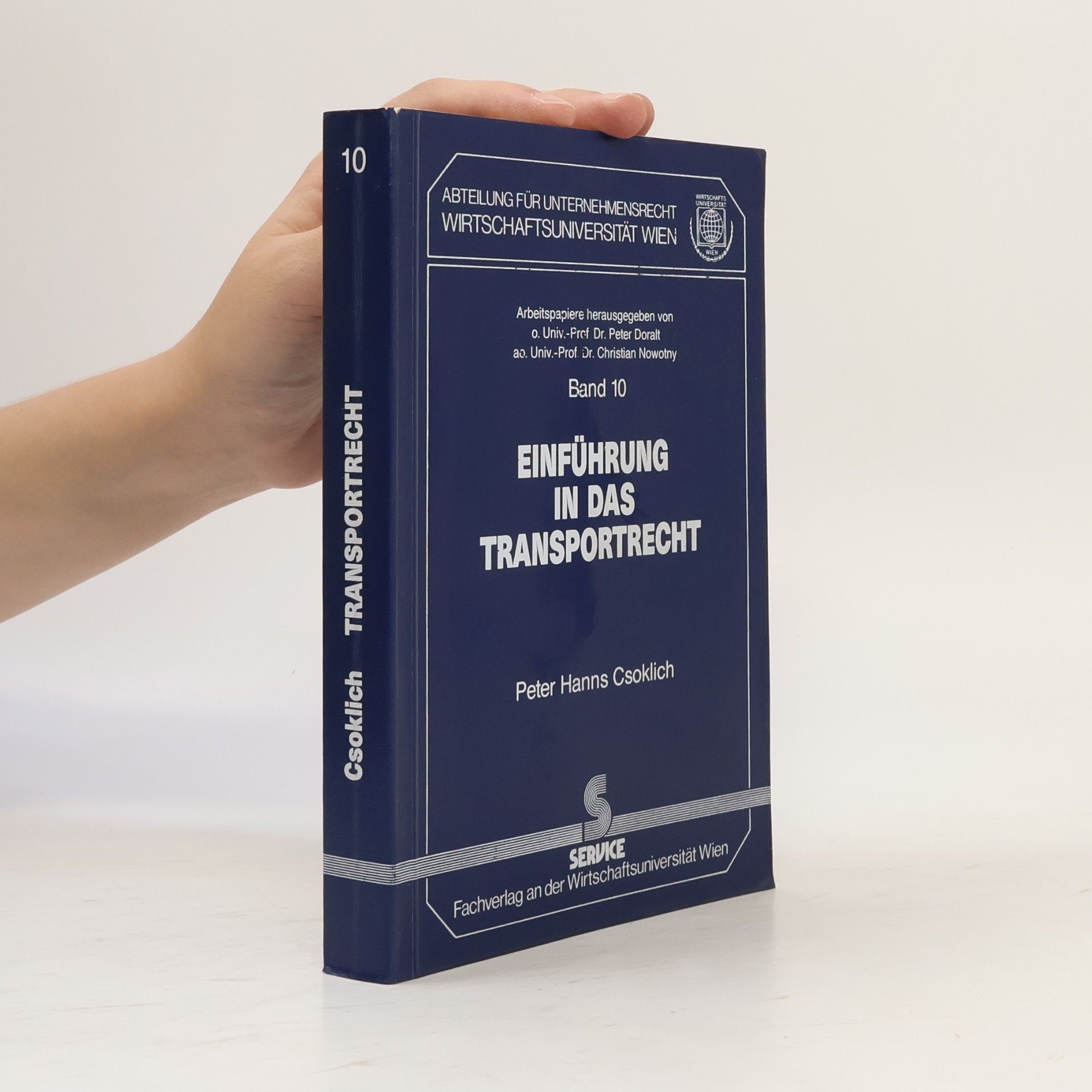 Peter Csoklich Einführung in das Transportrecht