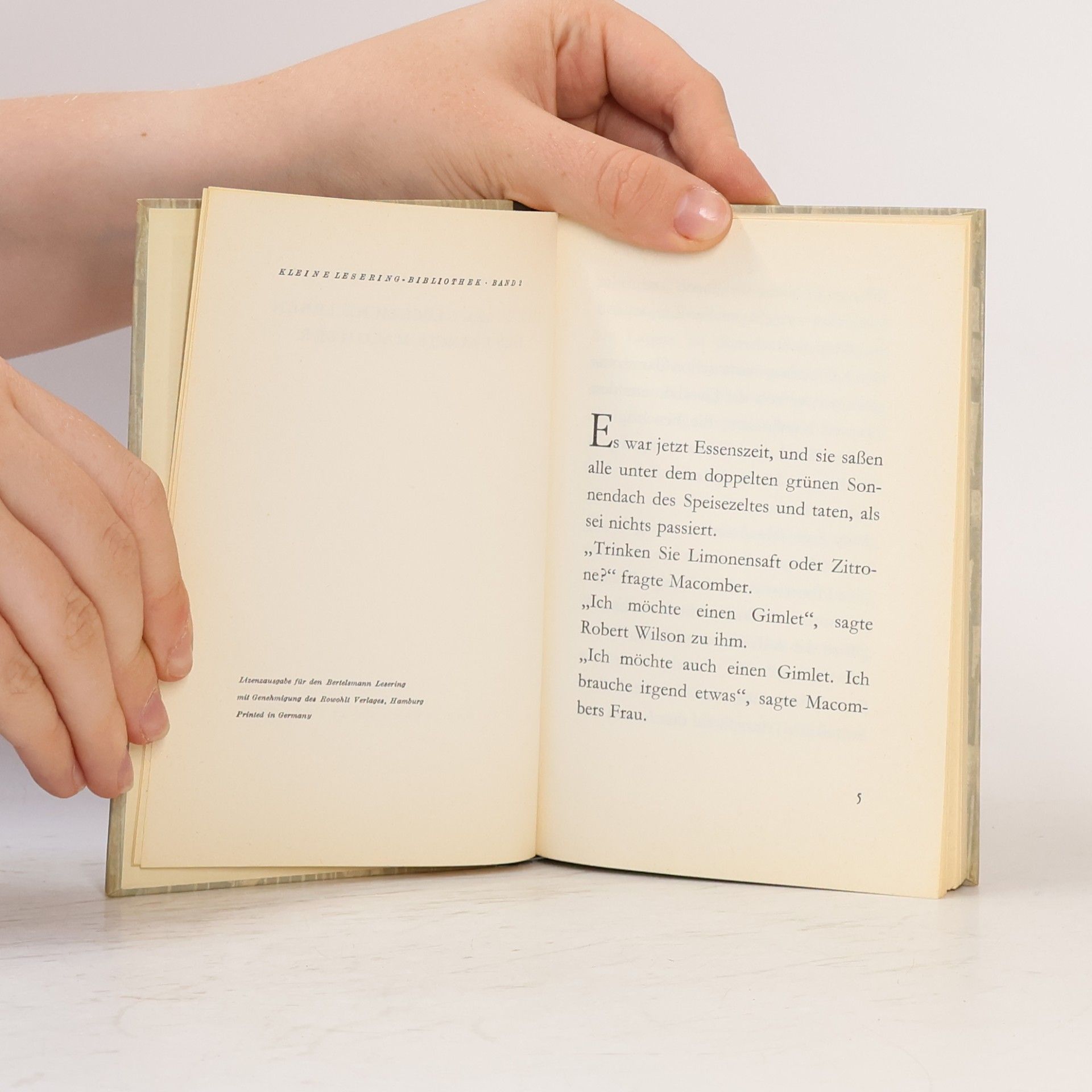 Ernest Hemingway Das Kurze Glückliche Leben des Francis Macomber