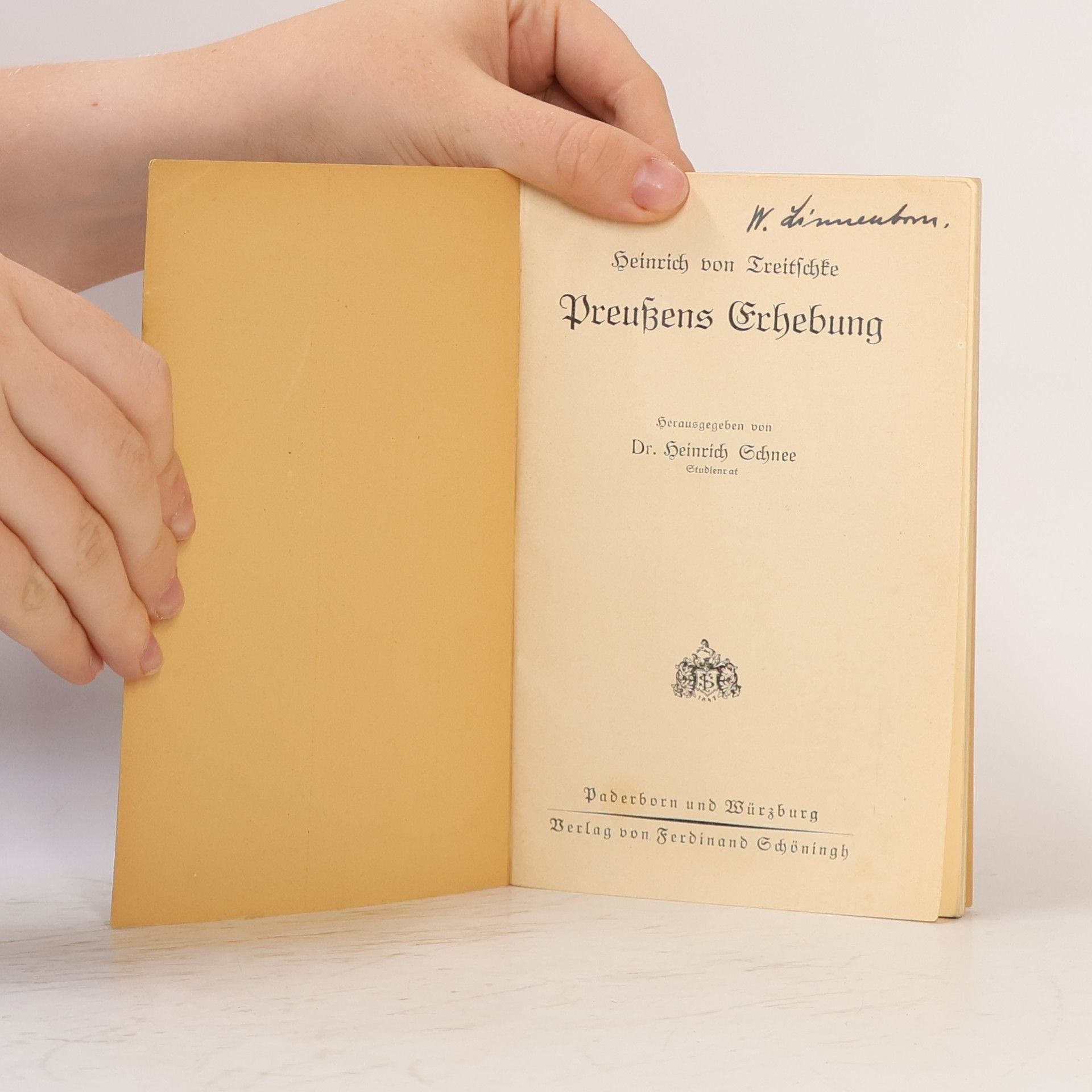 Heinrich von Treitschke Preußens Erhebung