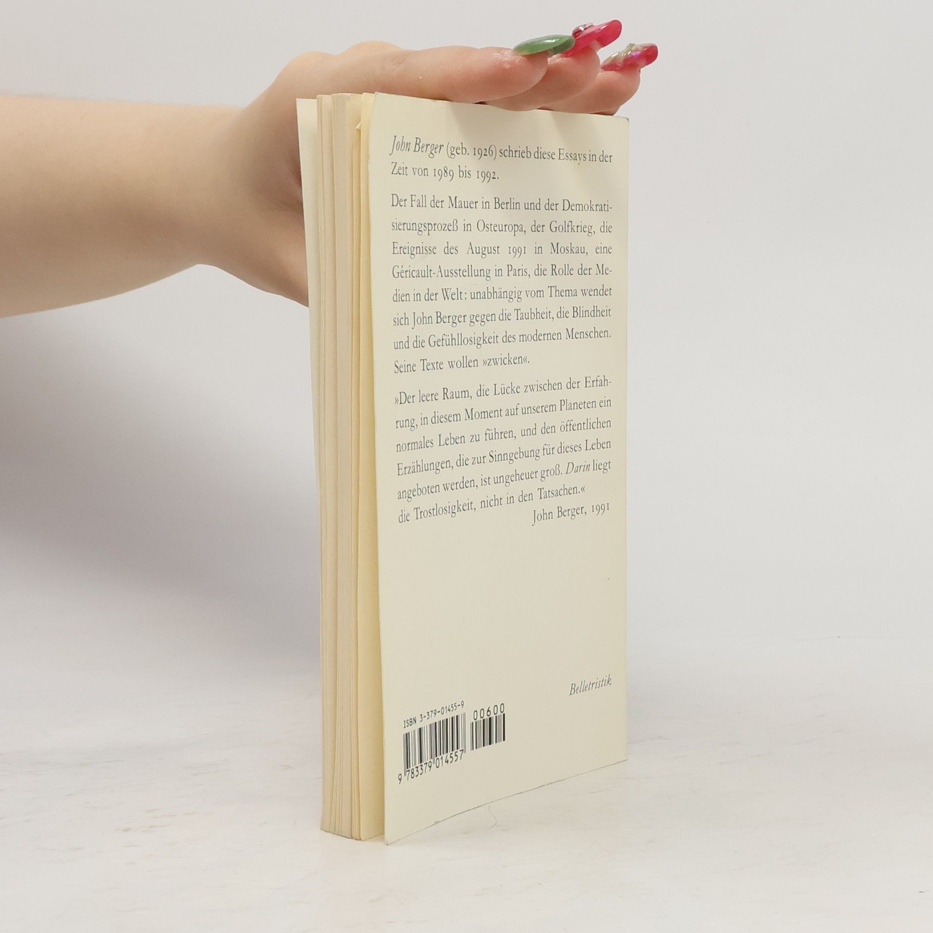 John Berger Gute Nachrichten, schlechte Nachrichten