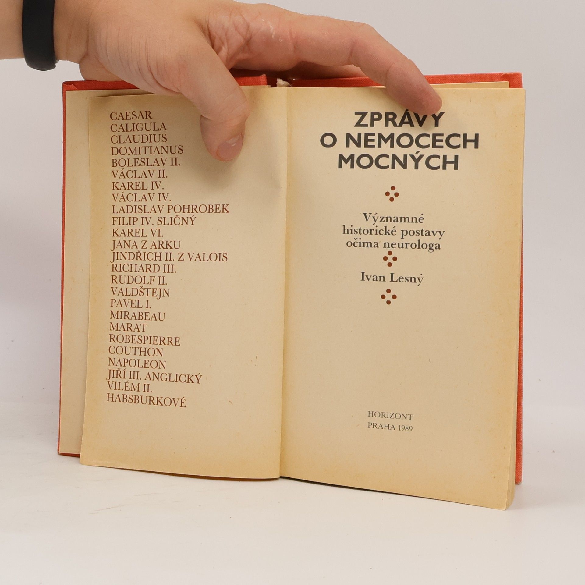 Ivan Lesný Zprávy o nemocech mocných
