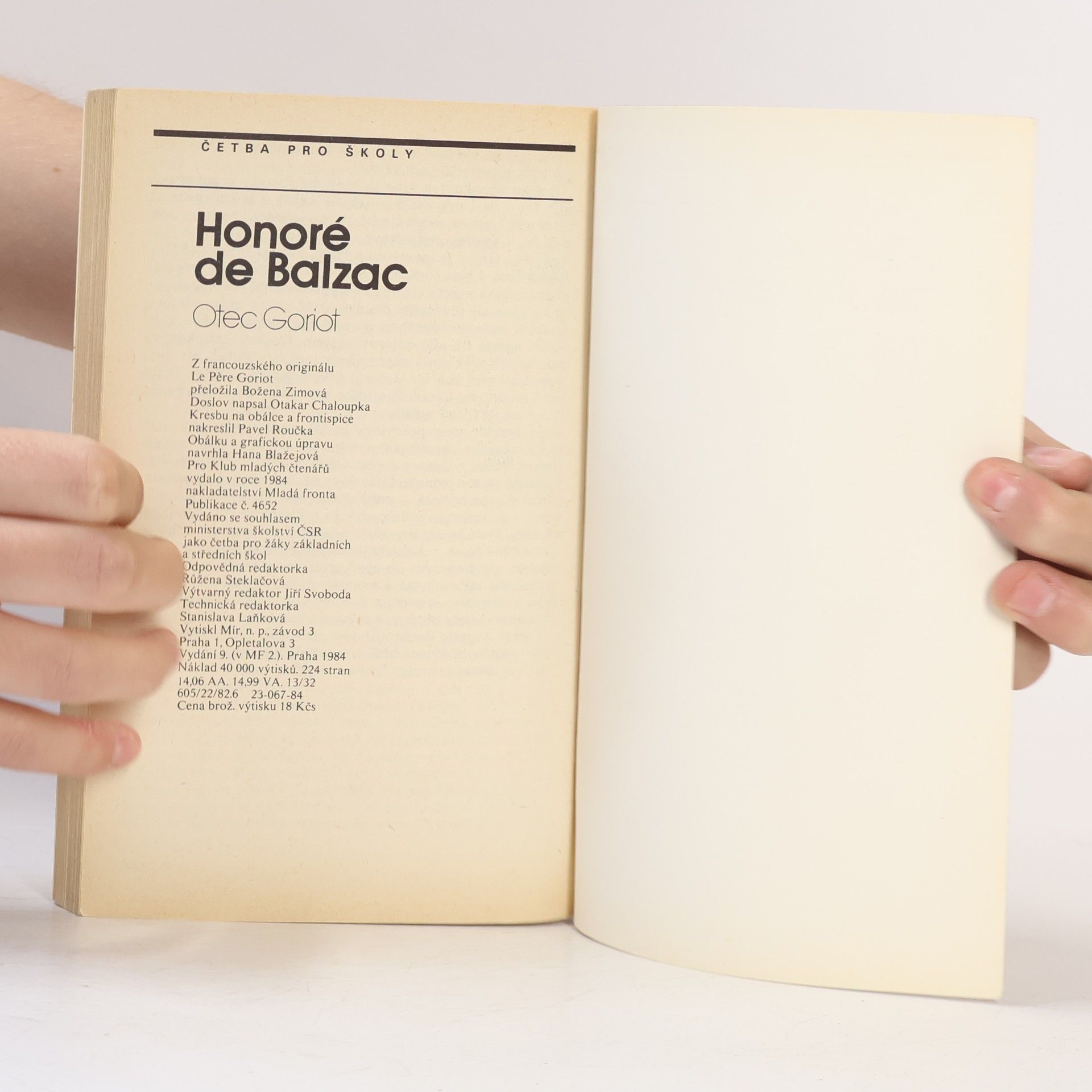 Honoré de Balzac Otec Goriot