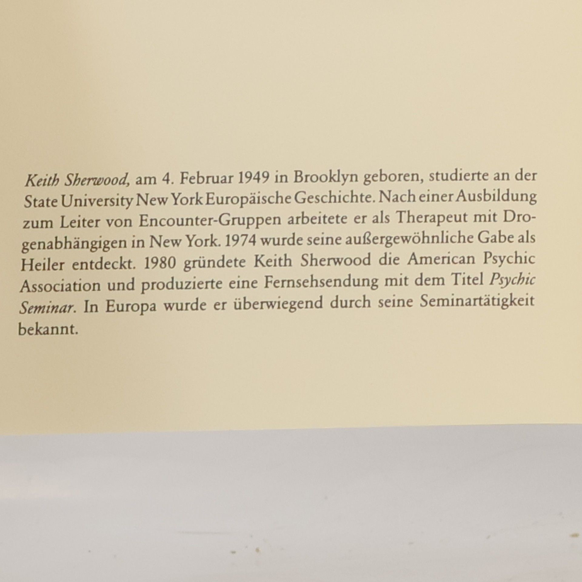 Keith Sherwood Kraftzentren des Lebens