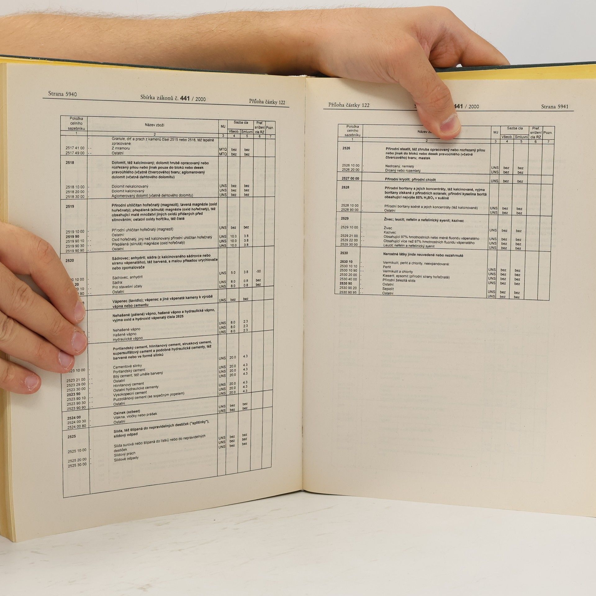 Collectif d'auteurs Sbírka zákonů ČR 2000 V. 112-122