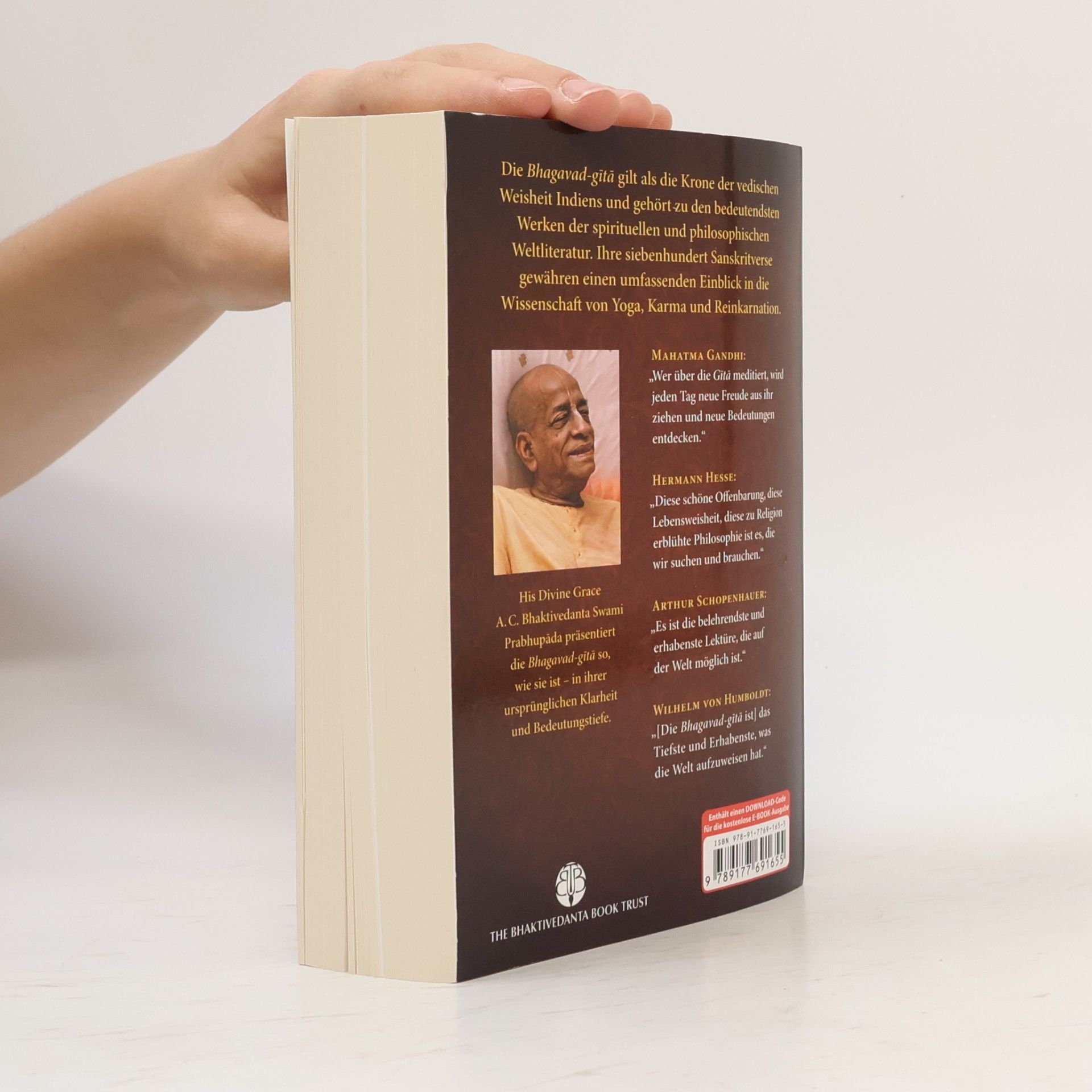 A. C. Bhaktivedanta Swami Prabhupada Bhagavad-gita wie sie ist