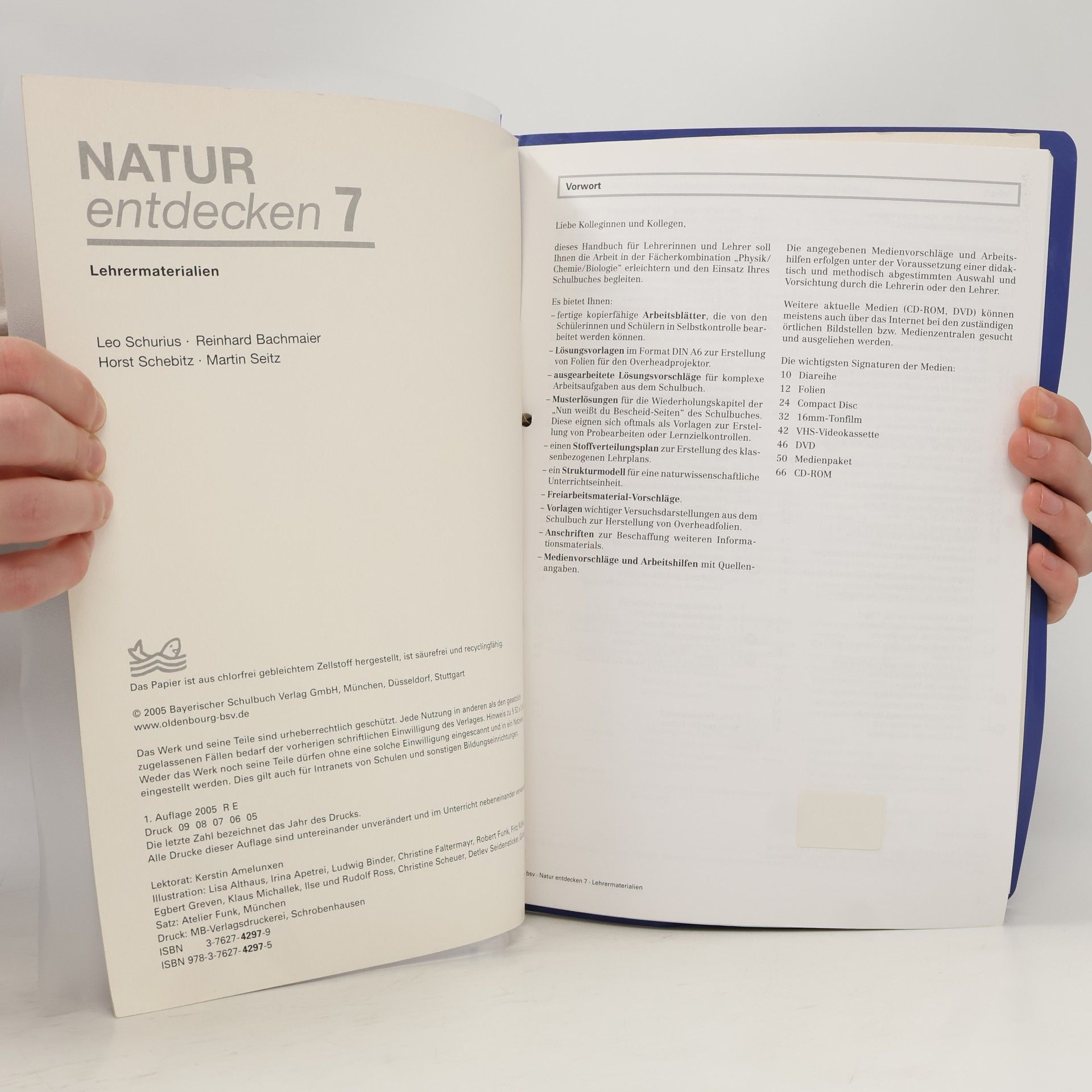 Leo Schurius Natur entdecken 7 Lehrermaterialien