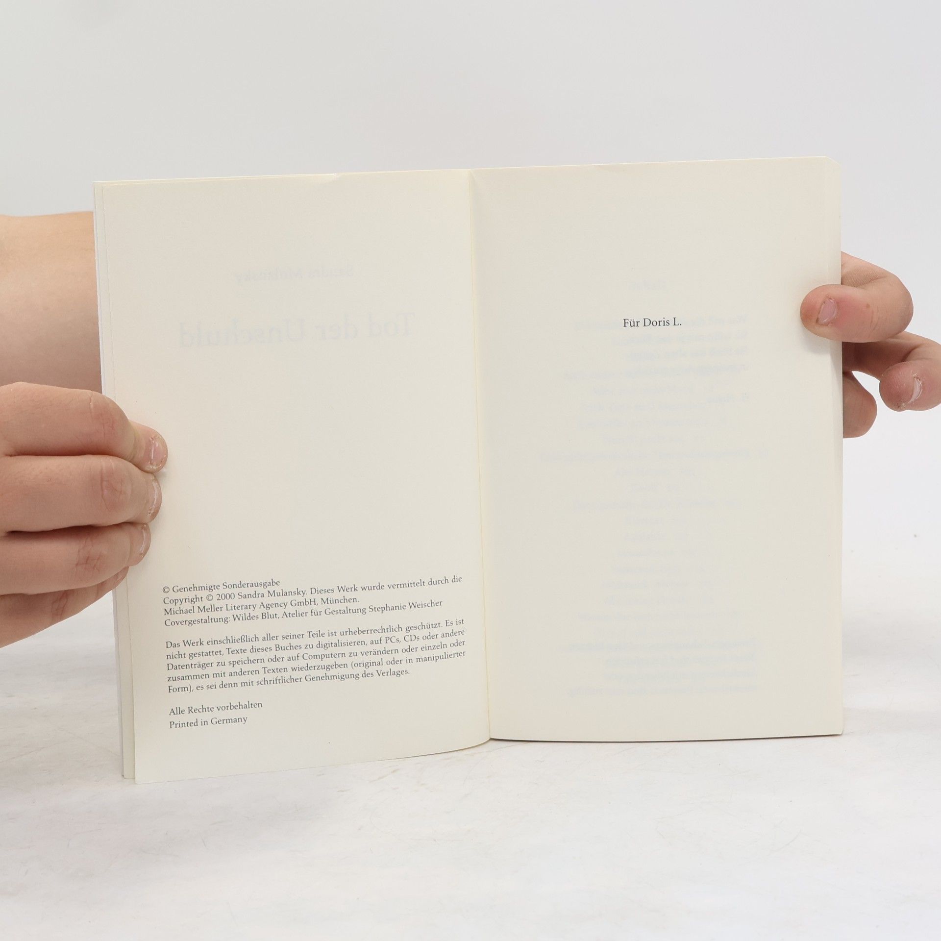 Sandra Mulansky Tod der Unschuld