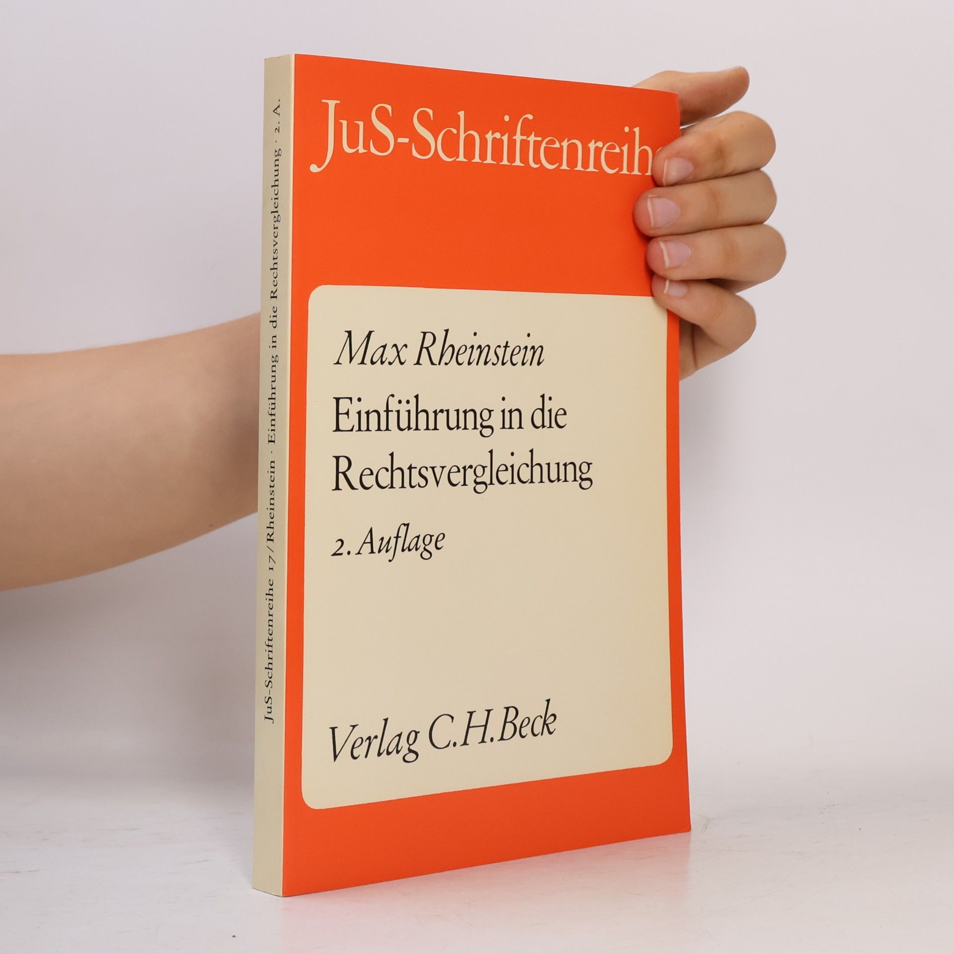 Max Rheinstein Einführung in die Rechtsvergleichung