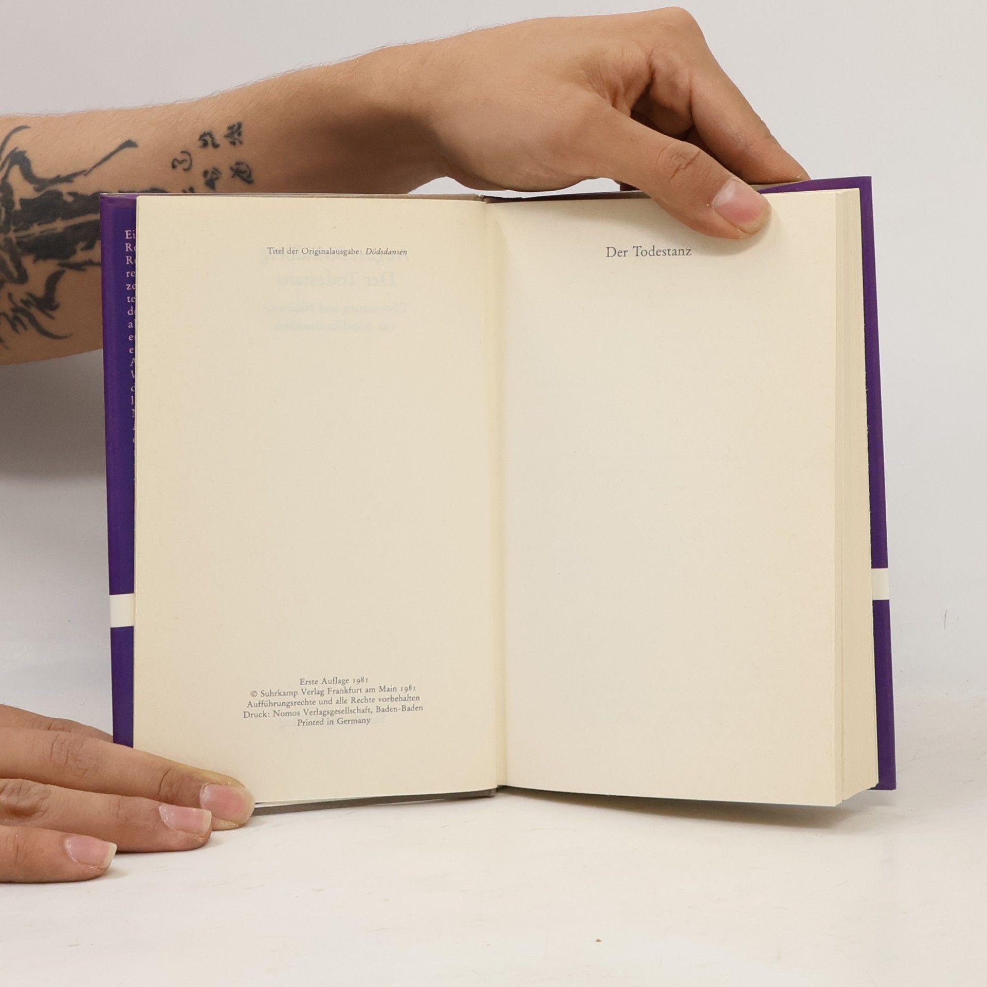 August Strindberg Bibliothek Suhrkamp: Der Todestanz