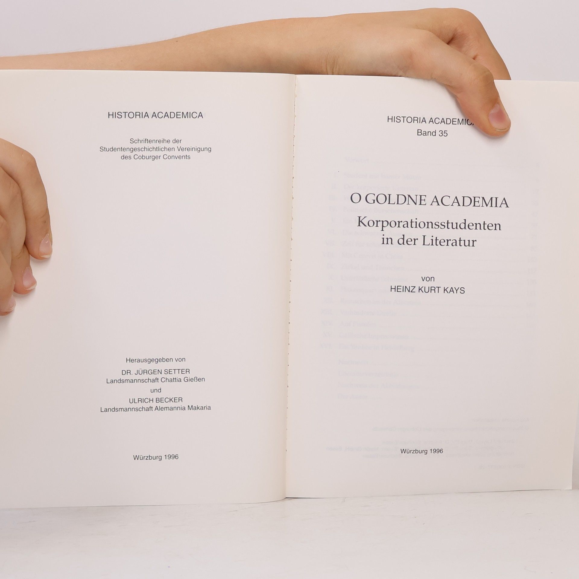 Heinz Kurt Kays Historia Academica - 35: O goldne Academia