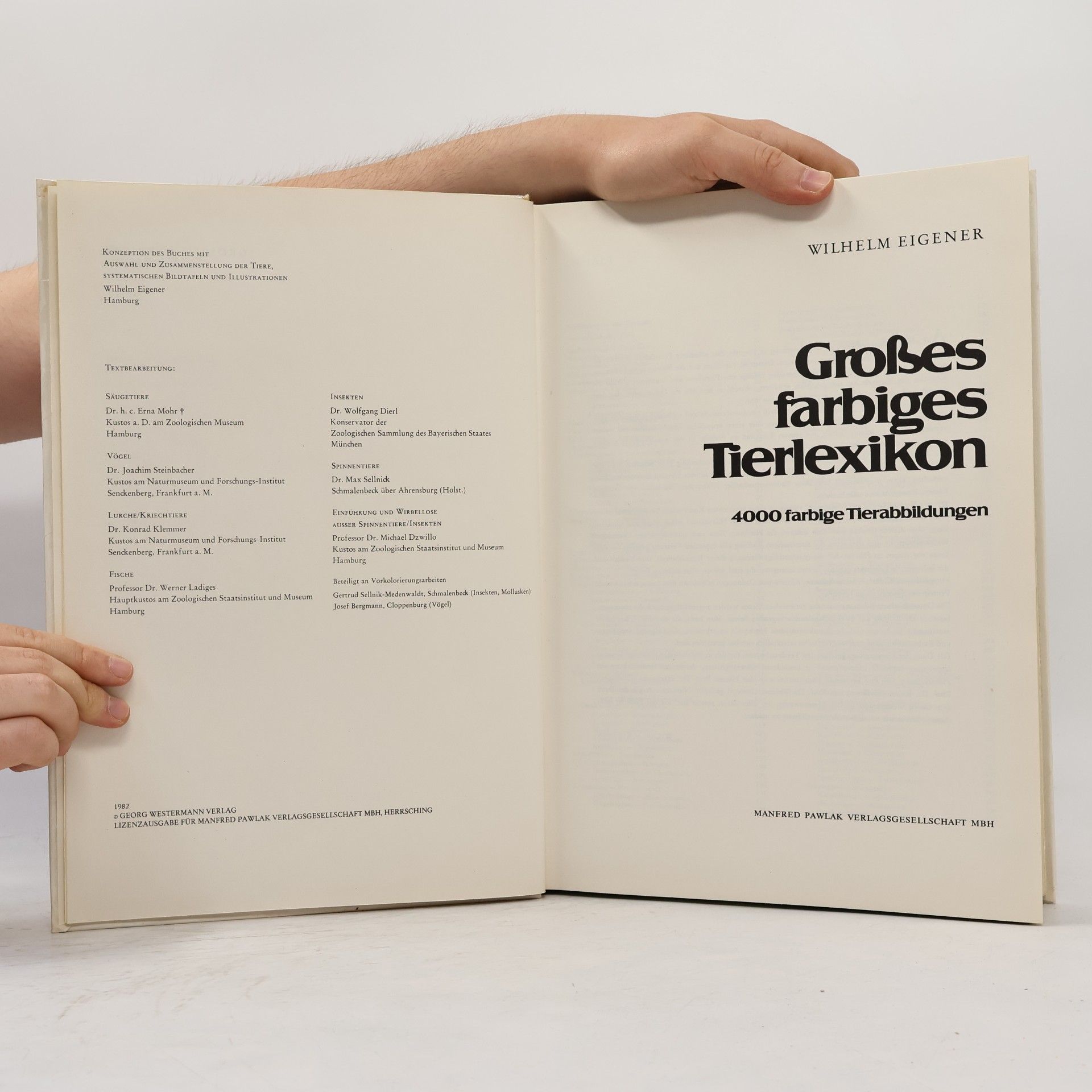 Georg Westermann Großes farbiges Tierlexikon
