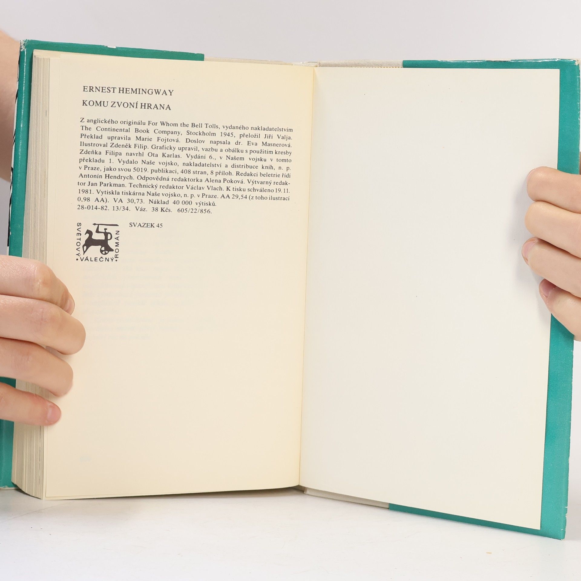 Ernest Hemingway Komu zvoní hrana