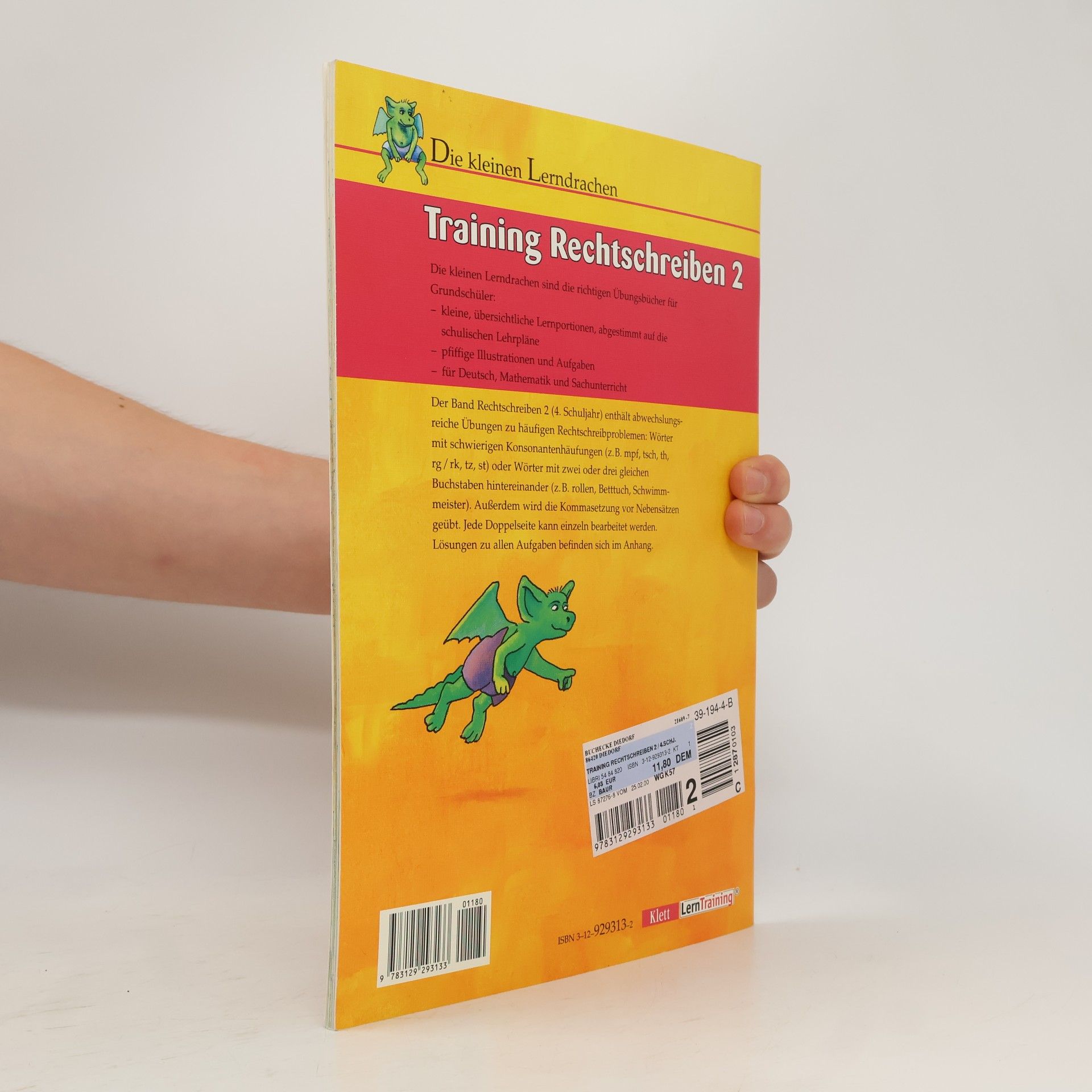 Ursula Lassert Die kleinen Lerndrachen, Training, Training Rechtschreiben, 4. Schuljahr