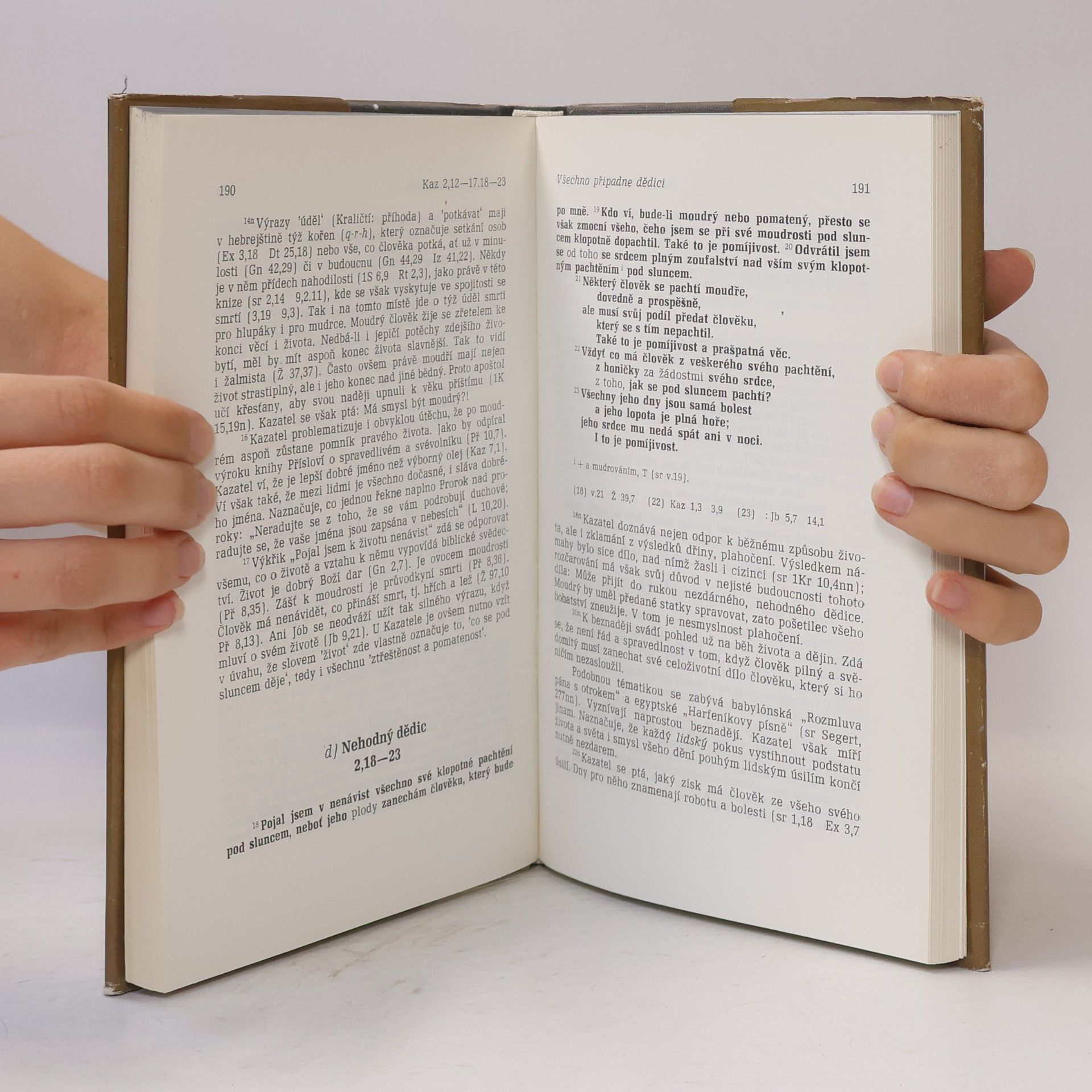 Autores varios Starý zákon překlad s výkladem 10. Přísloví. Kazatel. Píseň.